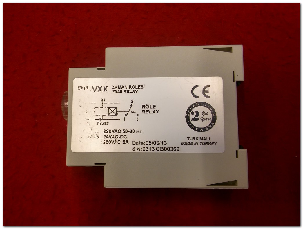 İNTER RR-V12 RR-VXX TİME RELAY 0.1-12S ZAMAN RÖLESİ