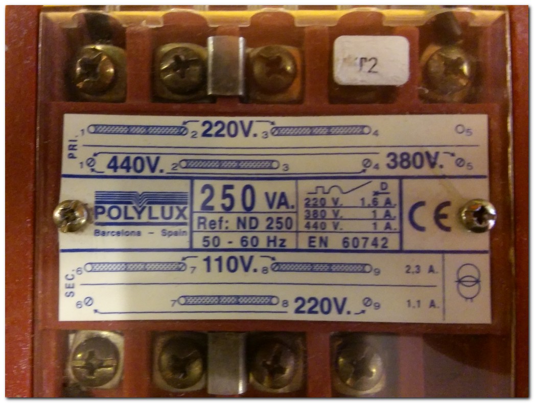 POLYLUX ND250 ND 250 250VA 250 VA TRANSFORMATÖR