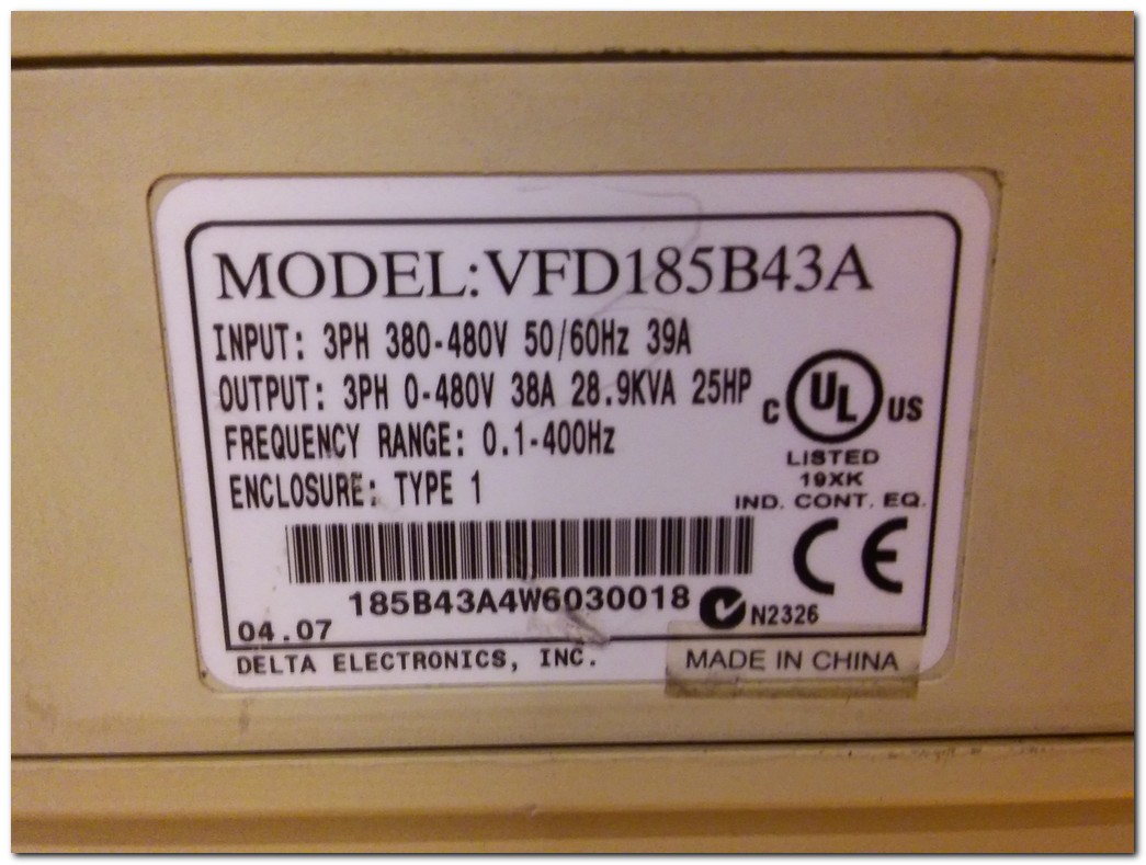 DELTA VFD185B43A 18.5KW SÜRÜCÜ VFD-B 18.5 KW INVERTER