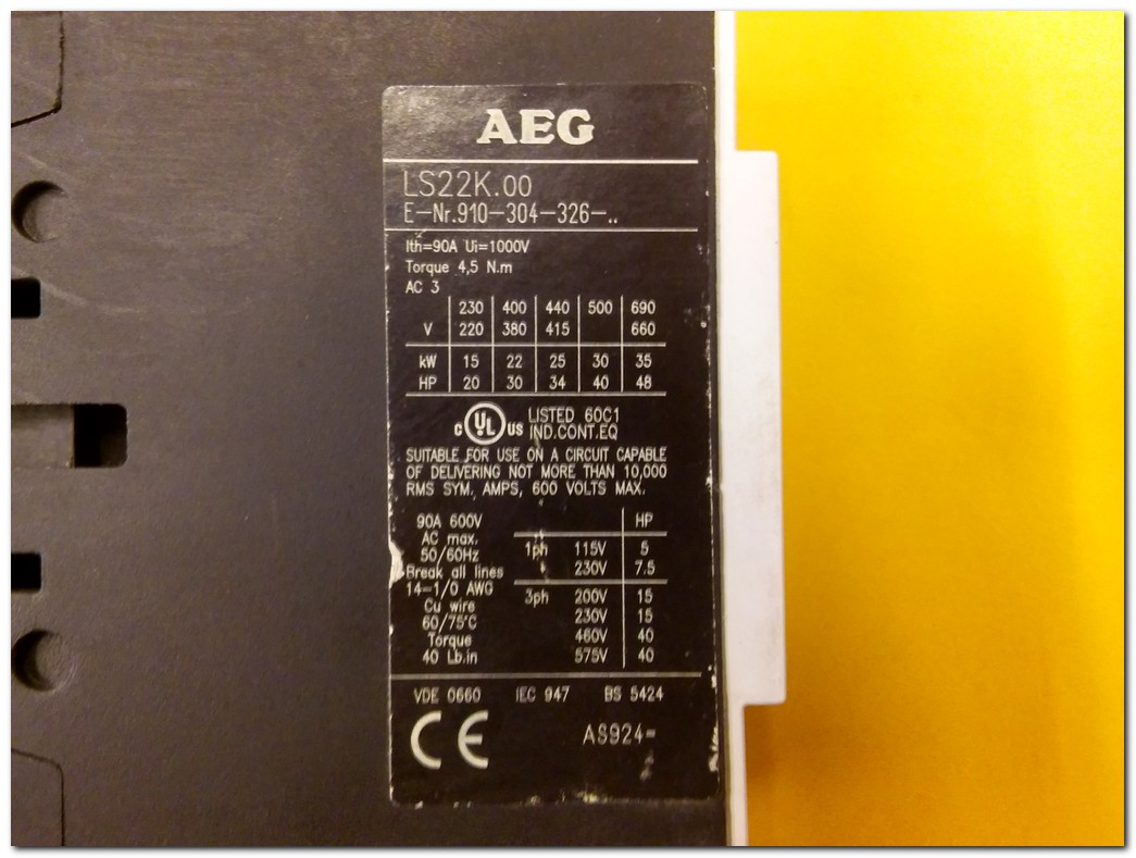 AEG LS 22K LS22K 22KW KONTAKTÖR
