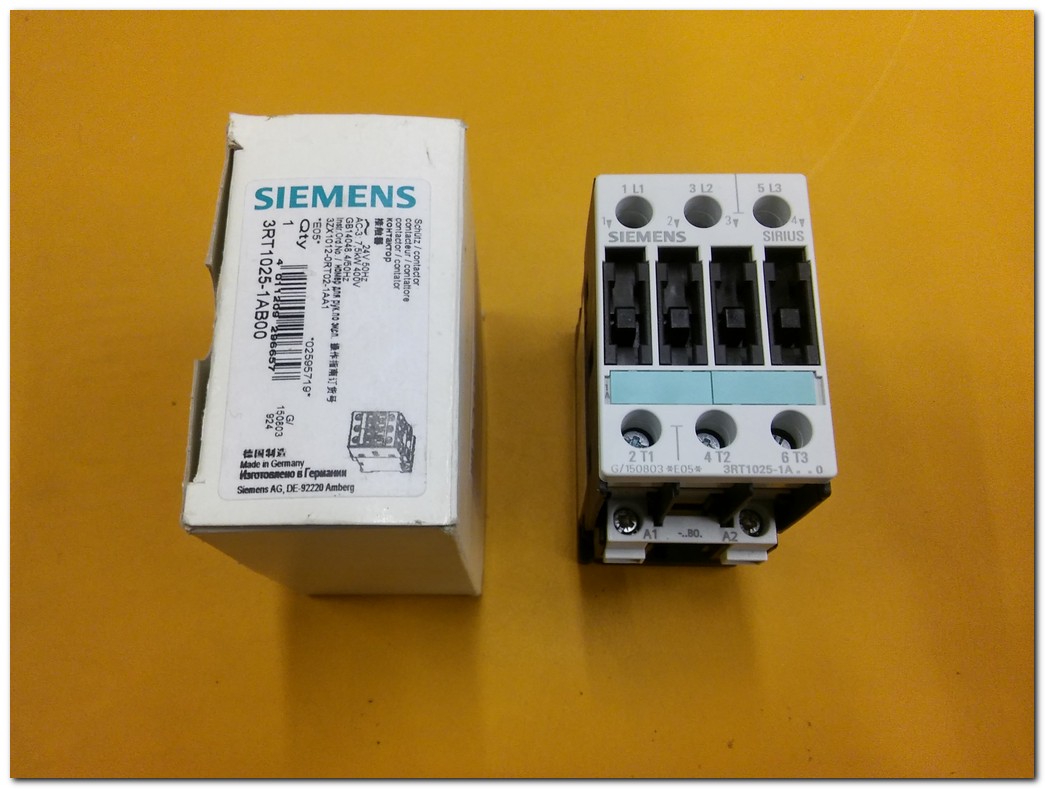 SIEMENS 3RT1025-1AB00 SIFIR KUTULU 7.5KW KONTAKTÖR