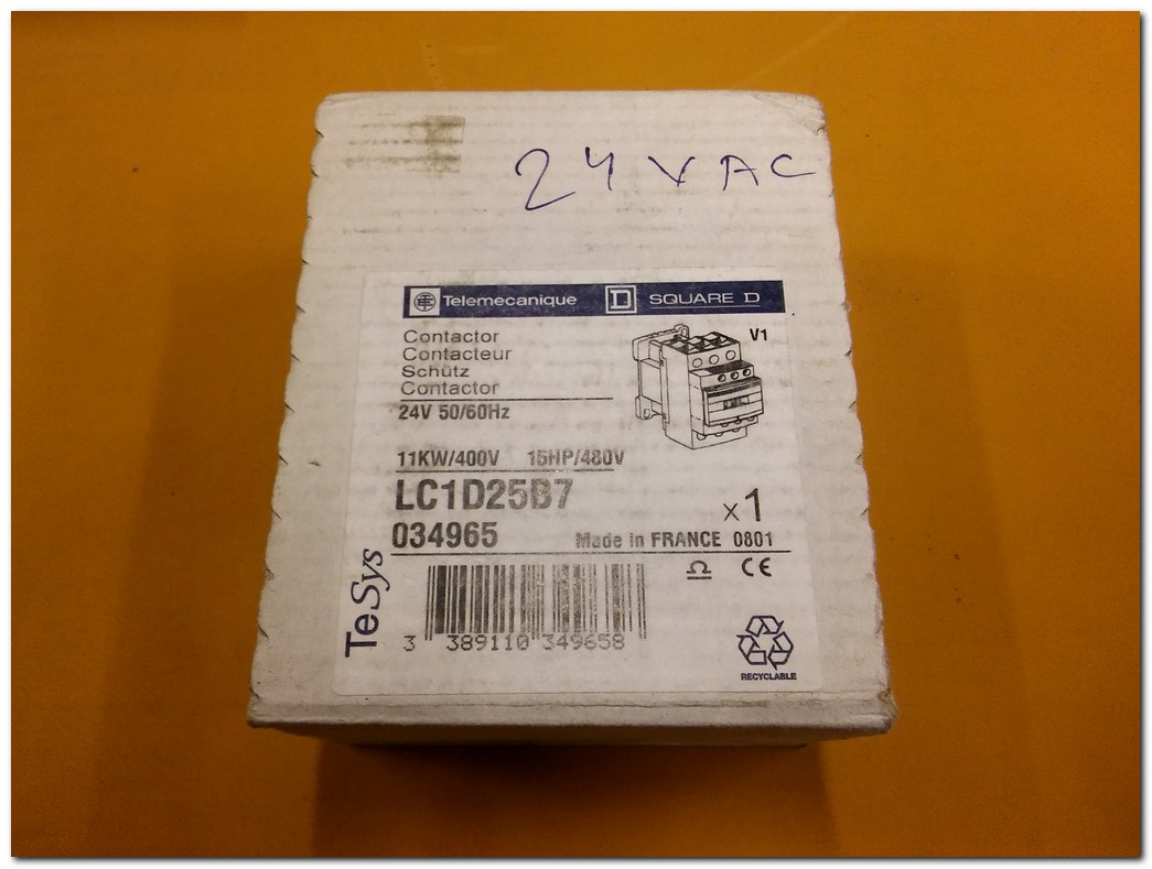 SCHNEİDER LC1D25B7 11KW SIFIR KUTULU KONTAKTÖR TELEMECANIQUE KONTAKTÖR
