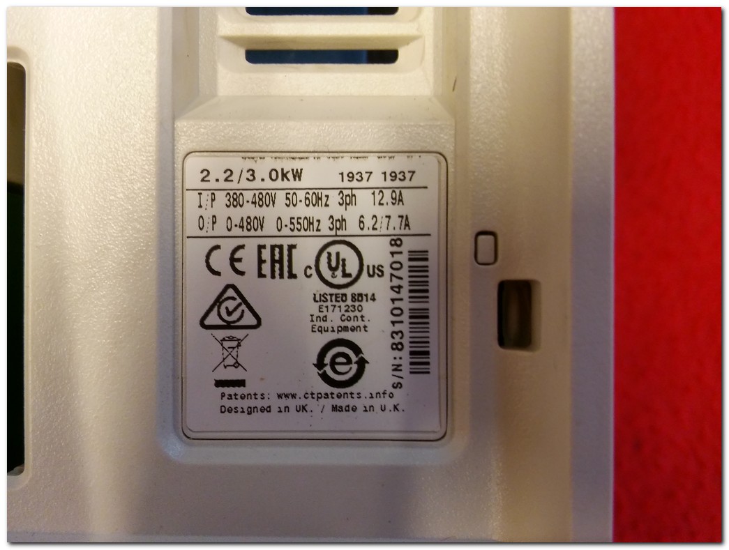 CONTROL TECHNIQUES M701-034 00062 A 3KW SÜRÜCÜ SIFIR KUTULU NİDEC 3 KW INVERTER