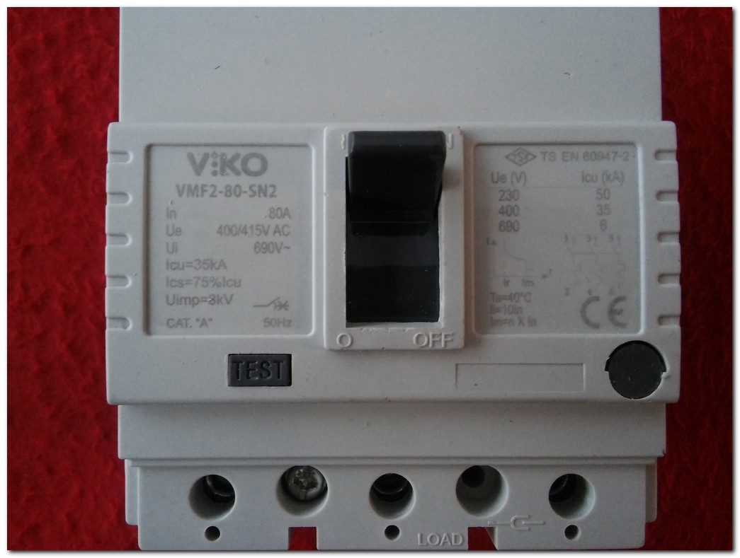 VİKO VMF2-80-SN2 PANASONİC 80A SIFIR KUTULU TMŞ 80 AMPER DEVRE KESİCİ ŞALTER