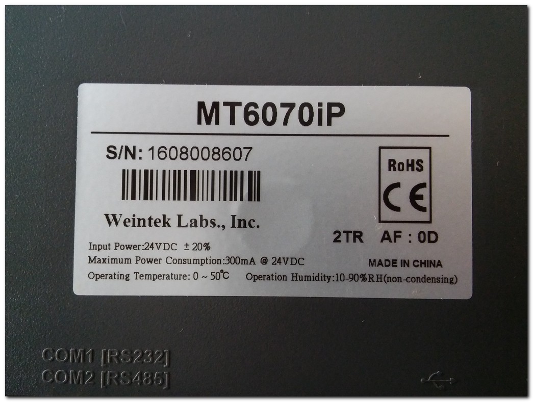 WEİNTEK MT6070İP TOUCH PANEL OPERATÖR PANEL