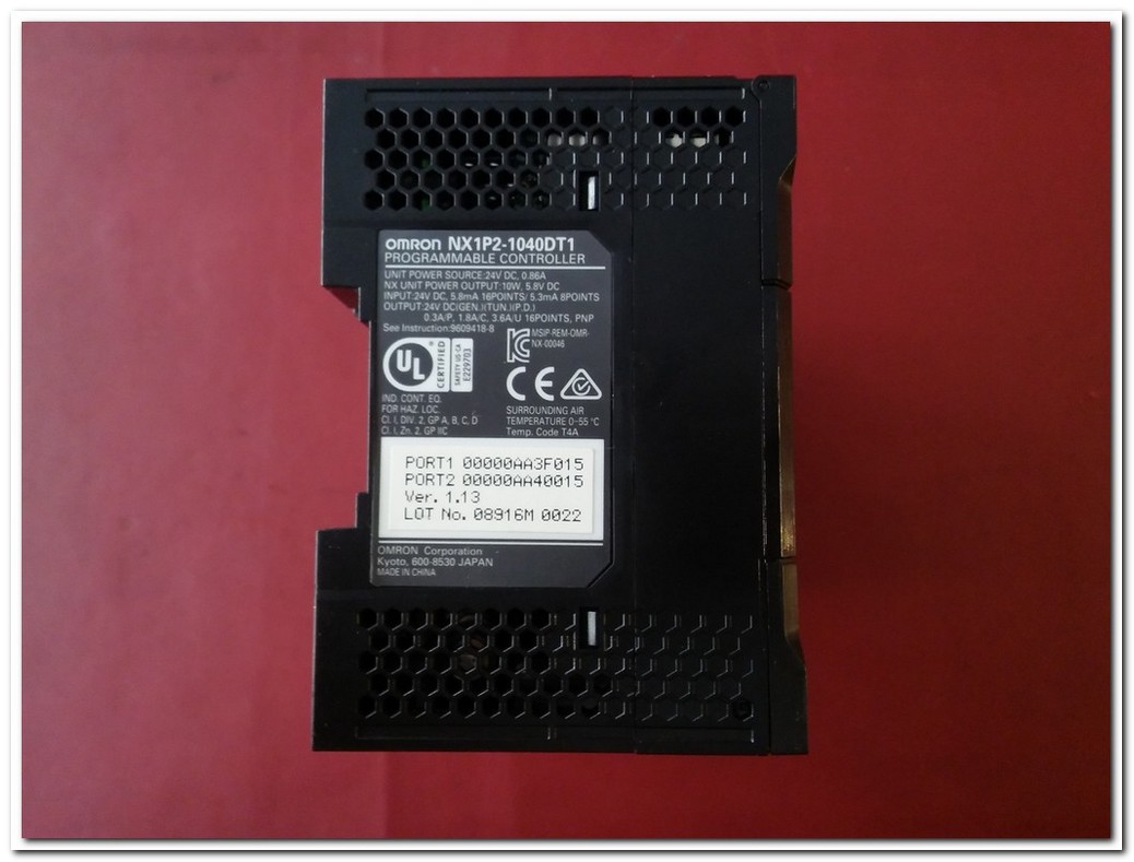 OMRON NX1P2-1040DT1 NX-PF0630 NX-EC0122 NX-END02 PLC TAKIM