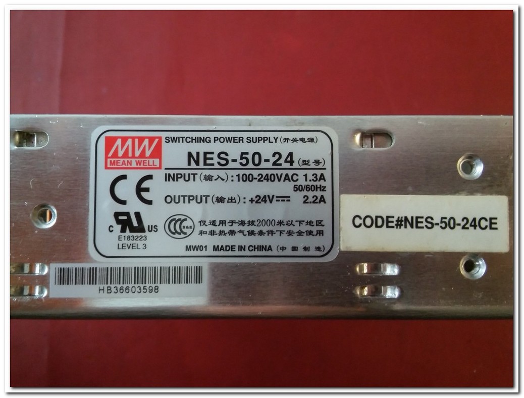 MEAN WELL MW NES-50-24 24V 2,2A POWER SUPPLY 2,2 AMPER GÜÇ KAYNAĞI