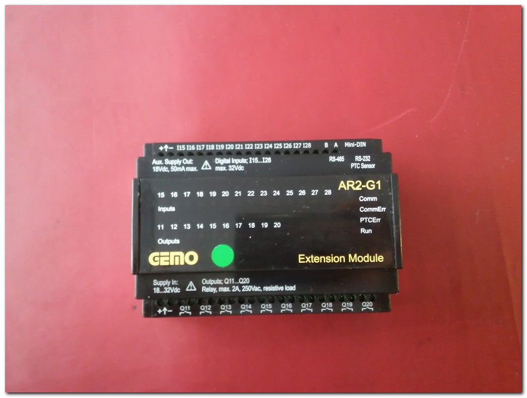 GEMO AR2-G1-24VDC-14D AR2-G1 EXTENSİON MODULE AR2 UZATMA MODÜLÜ