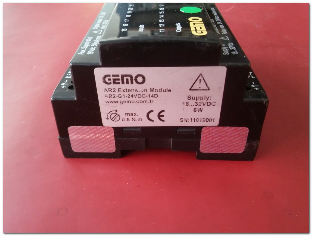 GEMO AR2-G1-24VDC-14D AR2-G1 EXTENSİON MODULE AR2 UZATMA MODÜLÜ