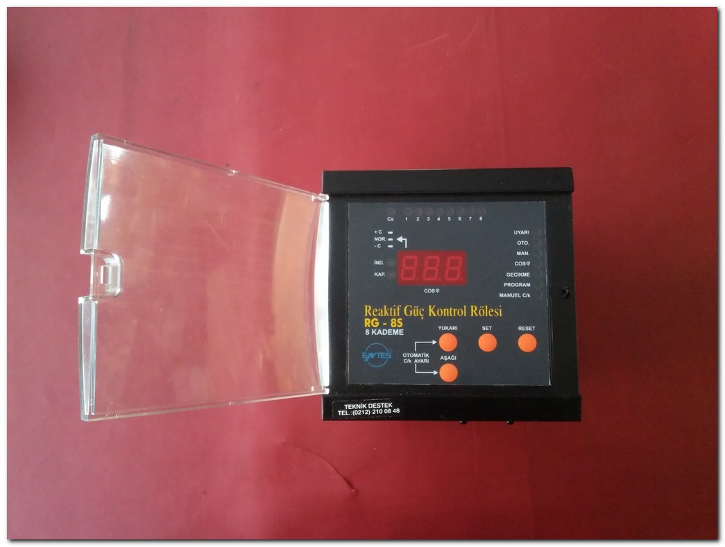 ENTES RG-8S 8 KADEME SIFIR REAKTİF GÜÇ KONTROL RÖLESİ