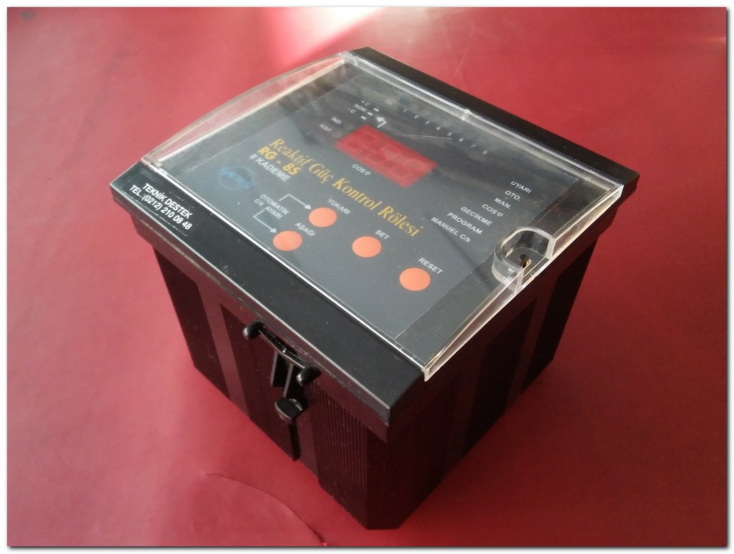 ENTES RG-8S 8 KADEME SIFIR REAKTİF GÜÇ KONTROL RÖLESİ