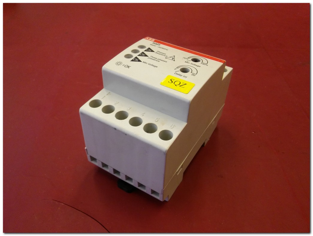 ABB SQZ3 2CSM111310R1331 CONTROL AND SEQUENZA RELAY SIFIR KUTULU FAZ VE SIRA RÖLESİ