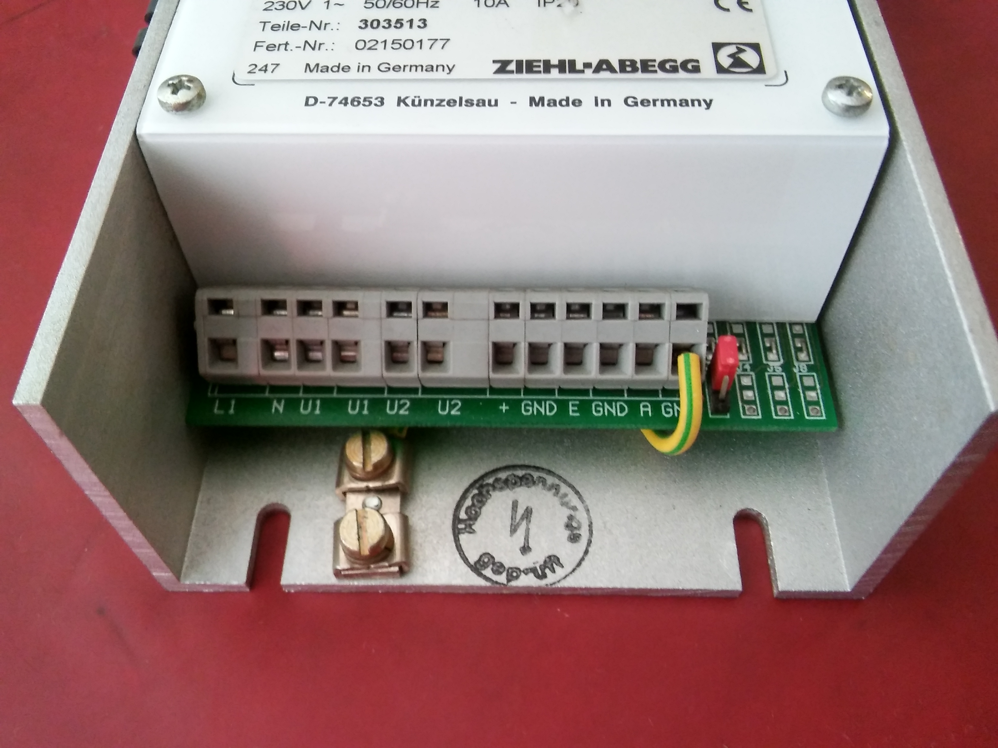 ZIEHL-ABEGG PDE10E-M BASINC VE HAVA HIZ KONTROL CİHAZI GERMANY