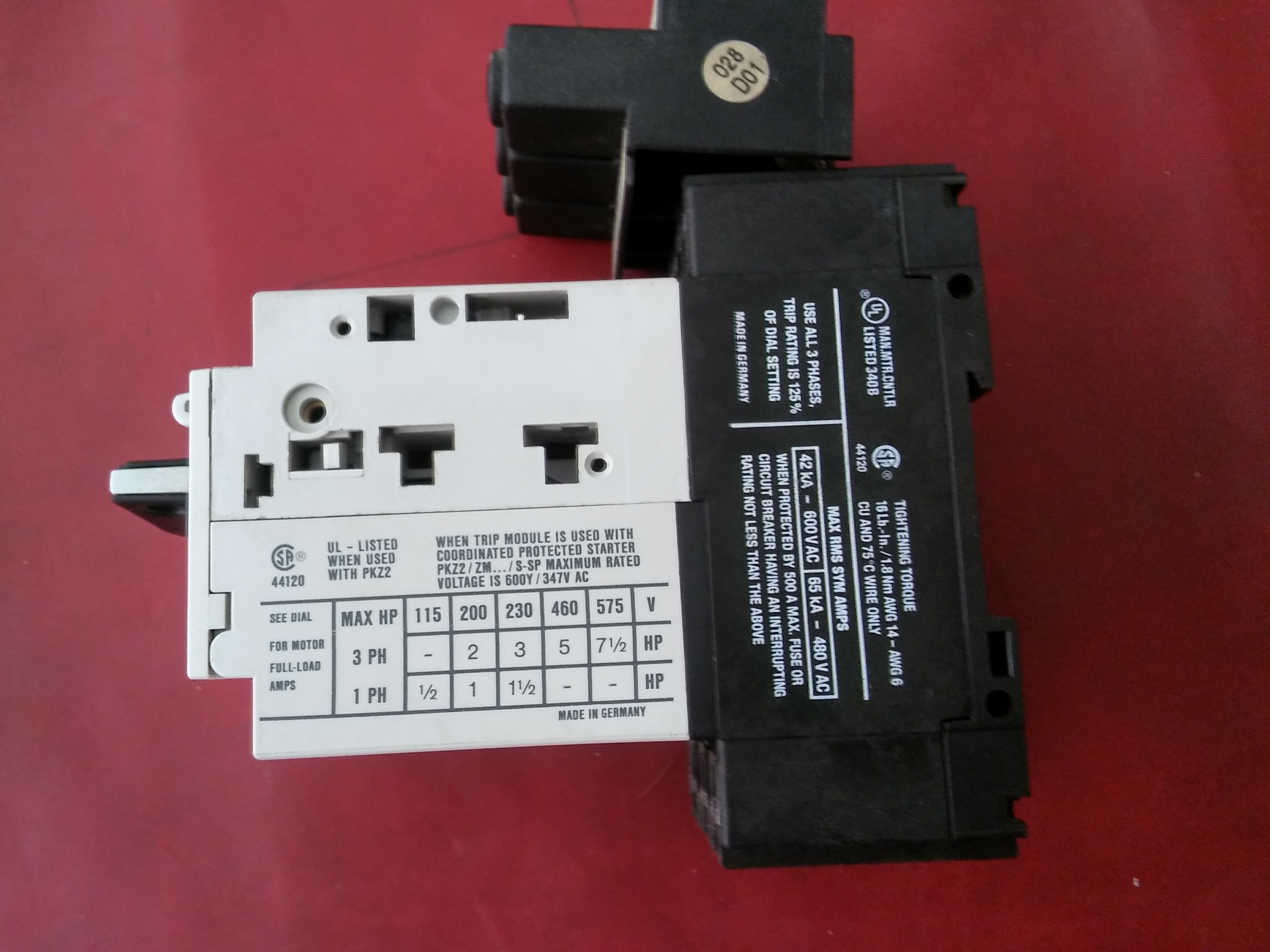 MOELLER PKZ 2 ZM-10-PKZ2 BK50 3-PKZ2 80-140A TERMİK MİNİ