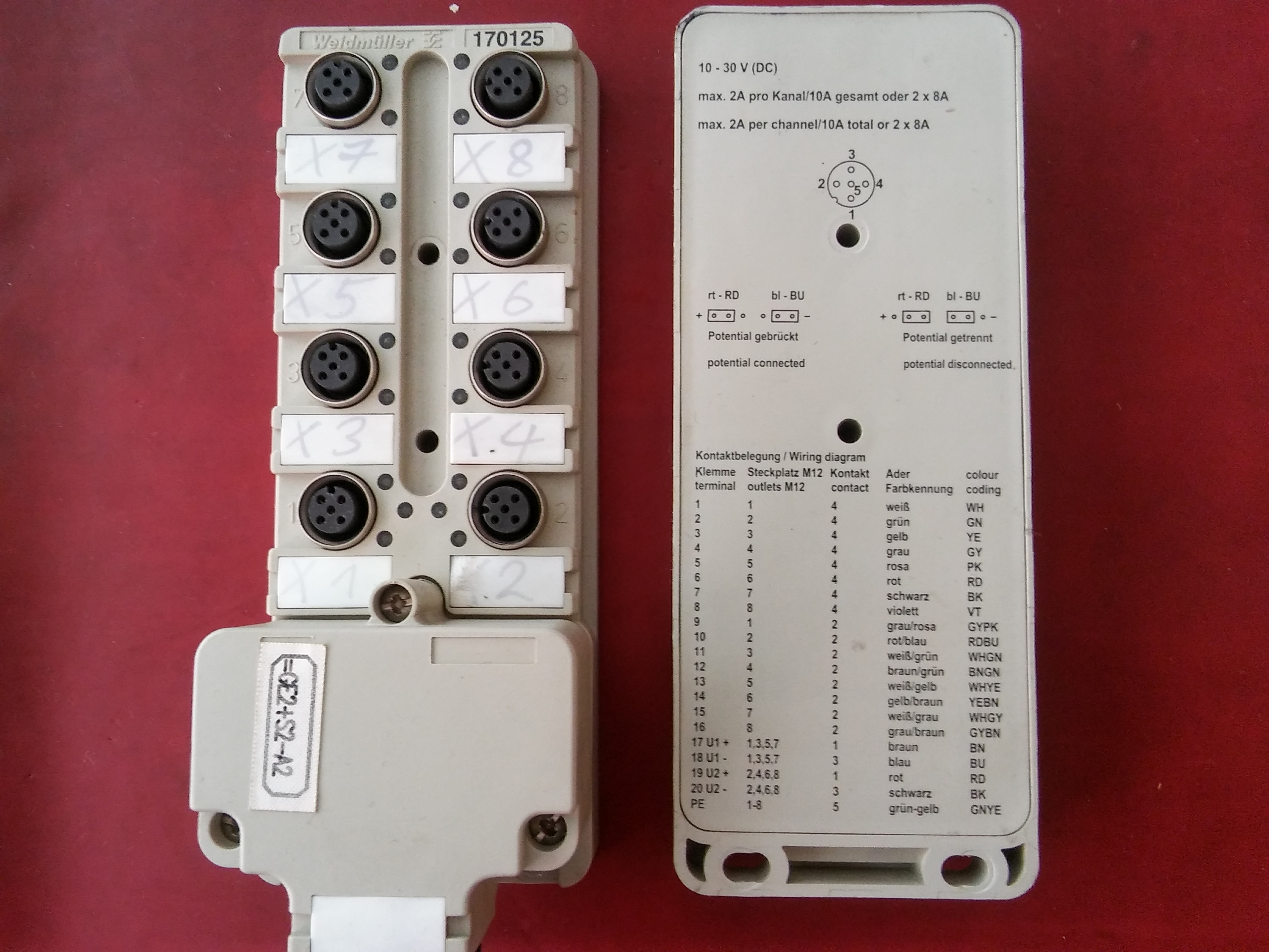 WEİDMÜLLER 170125 BREAKOUT MODÜLÜ M22 DAGITICI