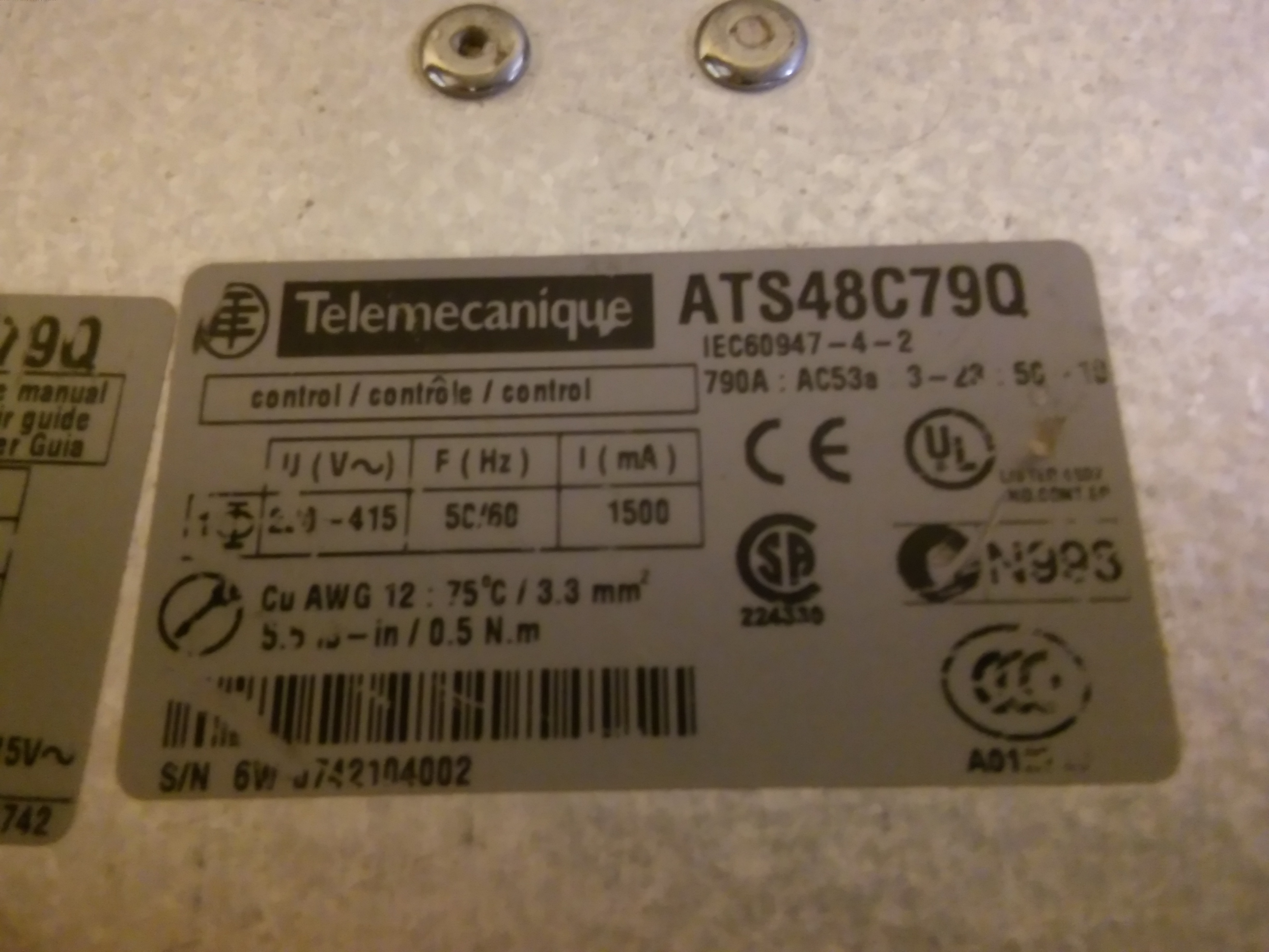 TELEMECANİQUE ATS48C79Q SCHNEİDER ATS48 400KW 790A SOFTSTARTER YUMUŞAK KALKIŞ
