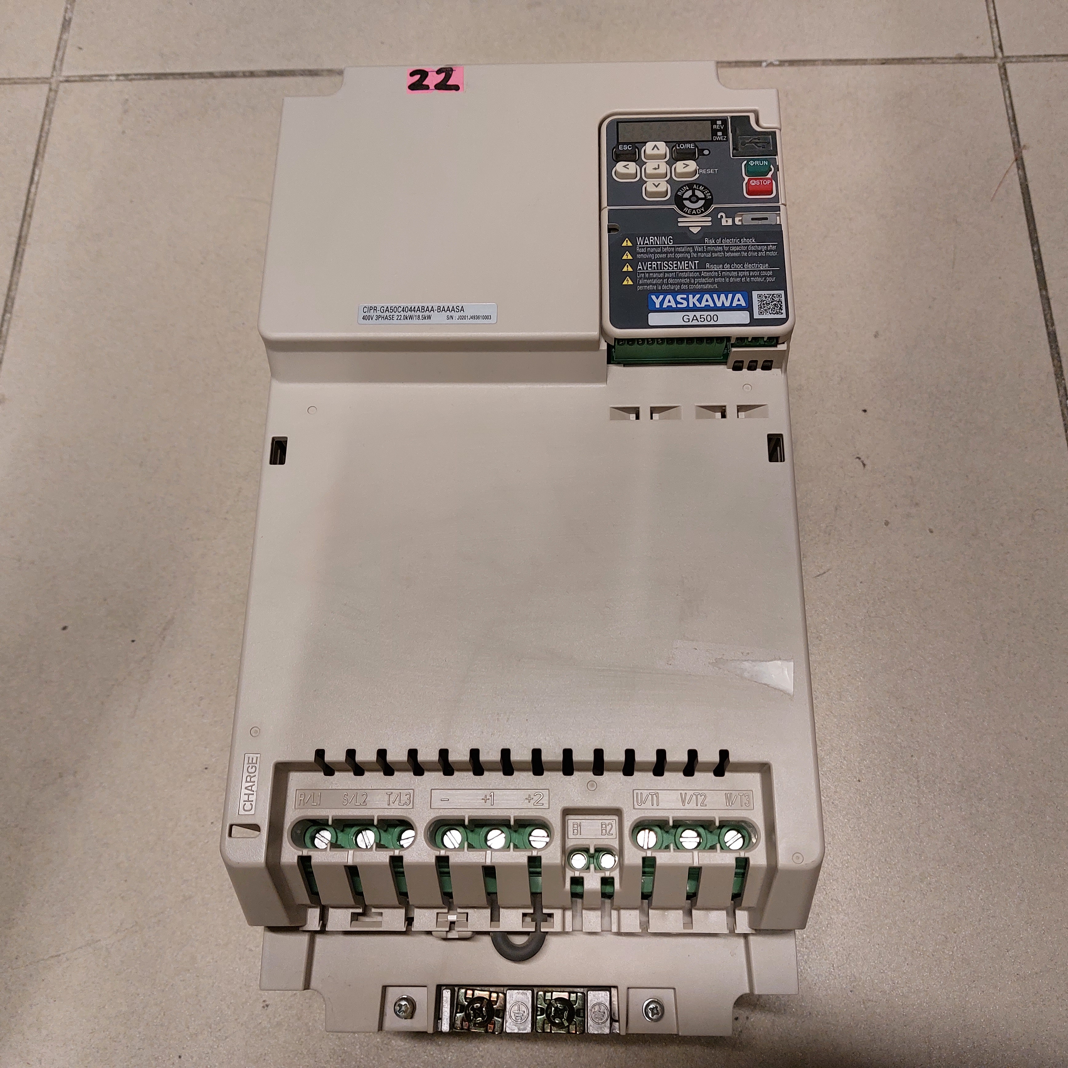 YASKAWA CIPR-GA50C4044ABAA BAAASA GA500 22KW VECTOR SÜRÜCÜ