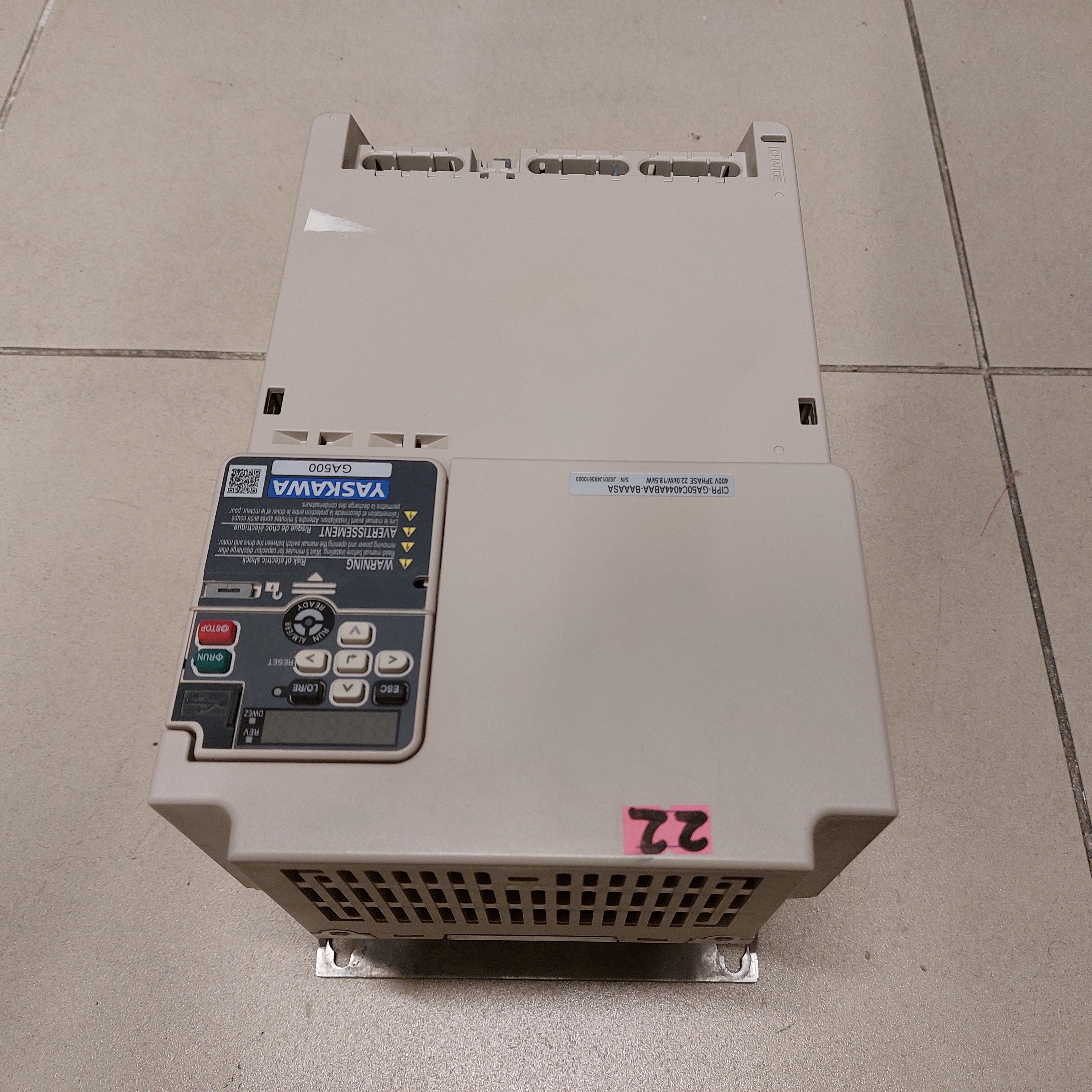 YASKAWA CIPR-GA50C4044ABAA BAAASA GA500 22KW VECTOR SÜRÜCÜ
