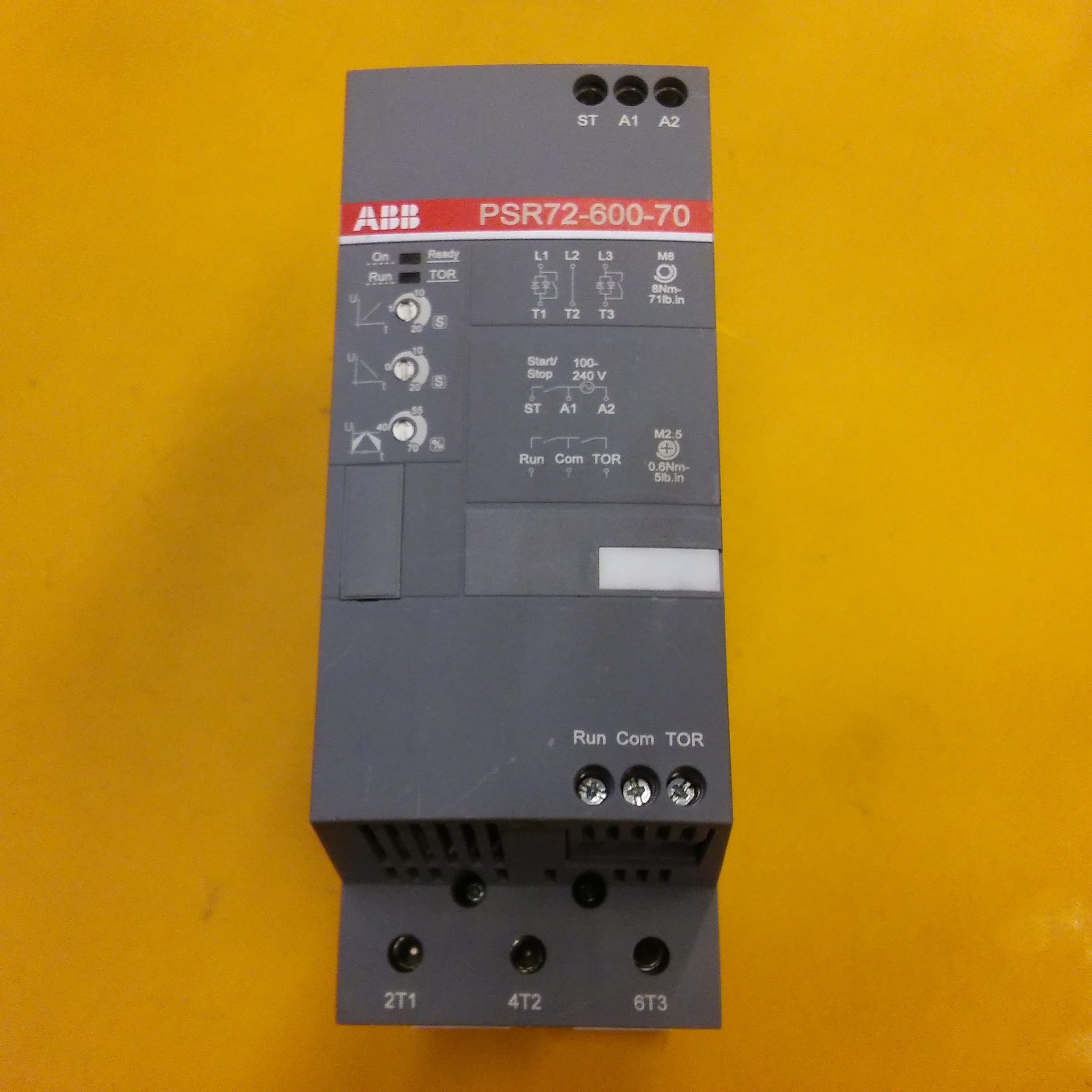 ABB PSR72-600-70 1SFA896113R7000 PSR72 37KW SOFT STARTER