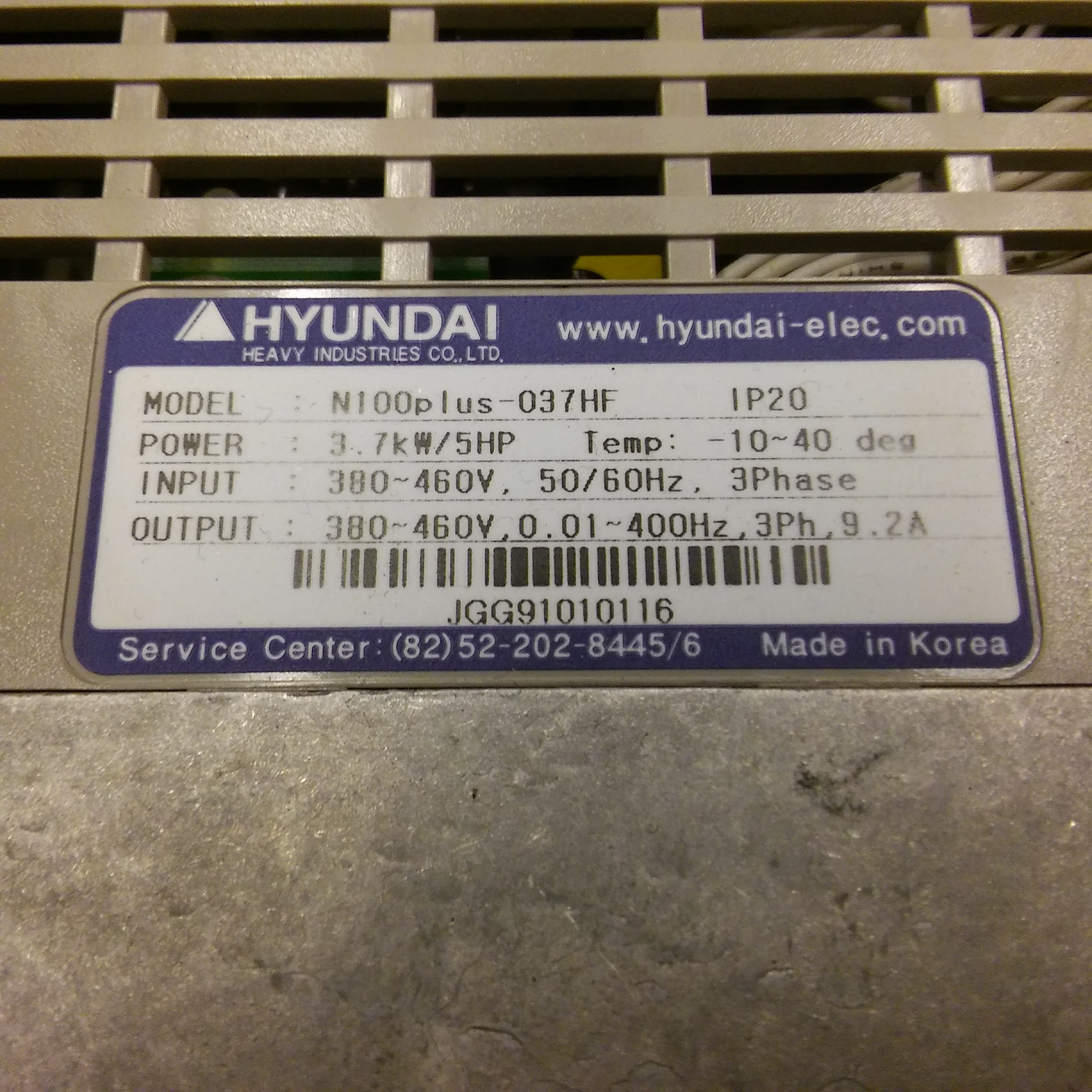 HYUNDAI N100PLUS-037HF N100-037HF PLUS N100 PLUS 3,7KW SÜRÜCÜ