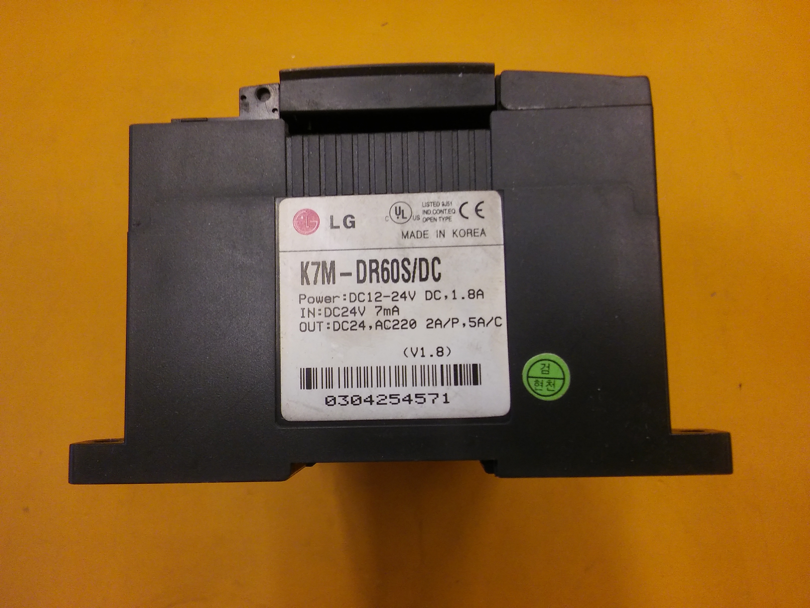 LG K7M-DR60S DC IN 24VDC MASTER-K80S PLC CPU