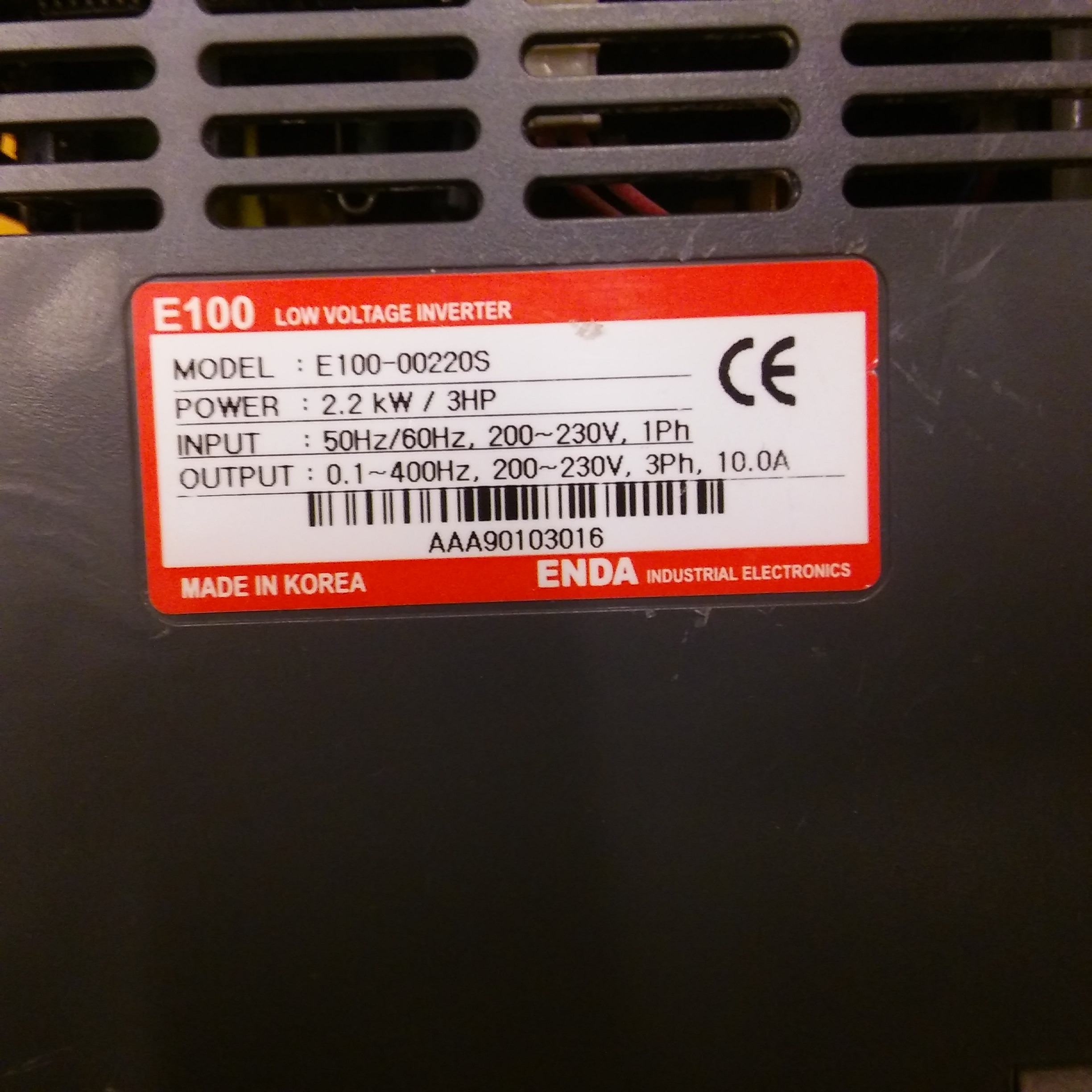 ENDA E100-00220S E100 2,2KW SÜRÜCÜ