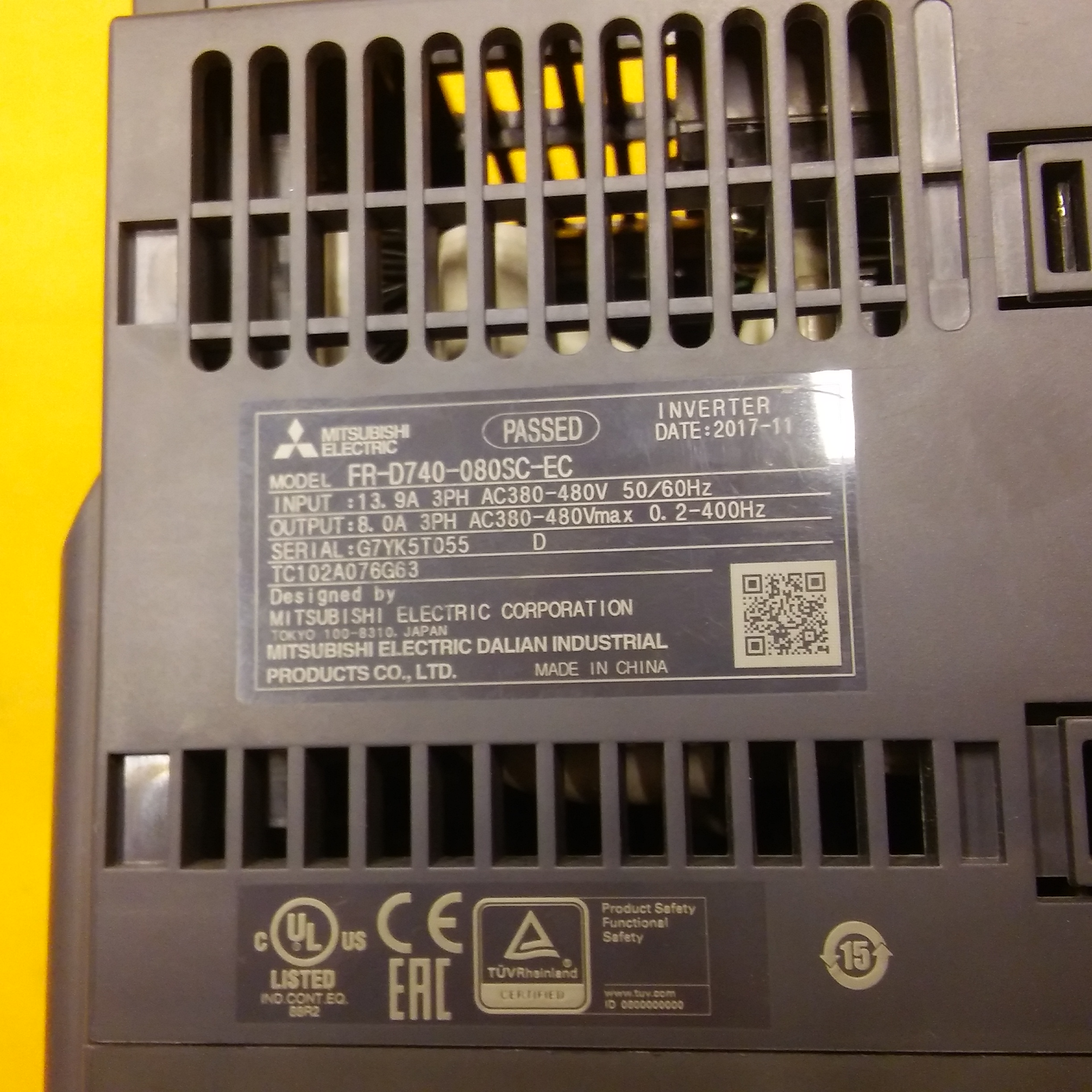 MITSUBISHI FR-D740-080SC-EC FR-D740 INVERTER D700 D700-SC 3X400V 3,7KW SÜRÜCÜ