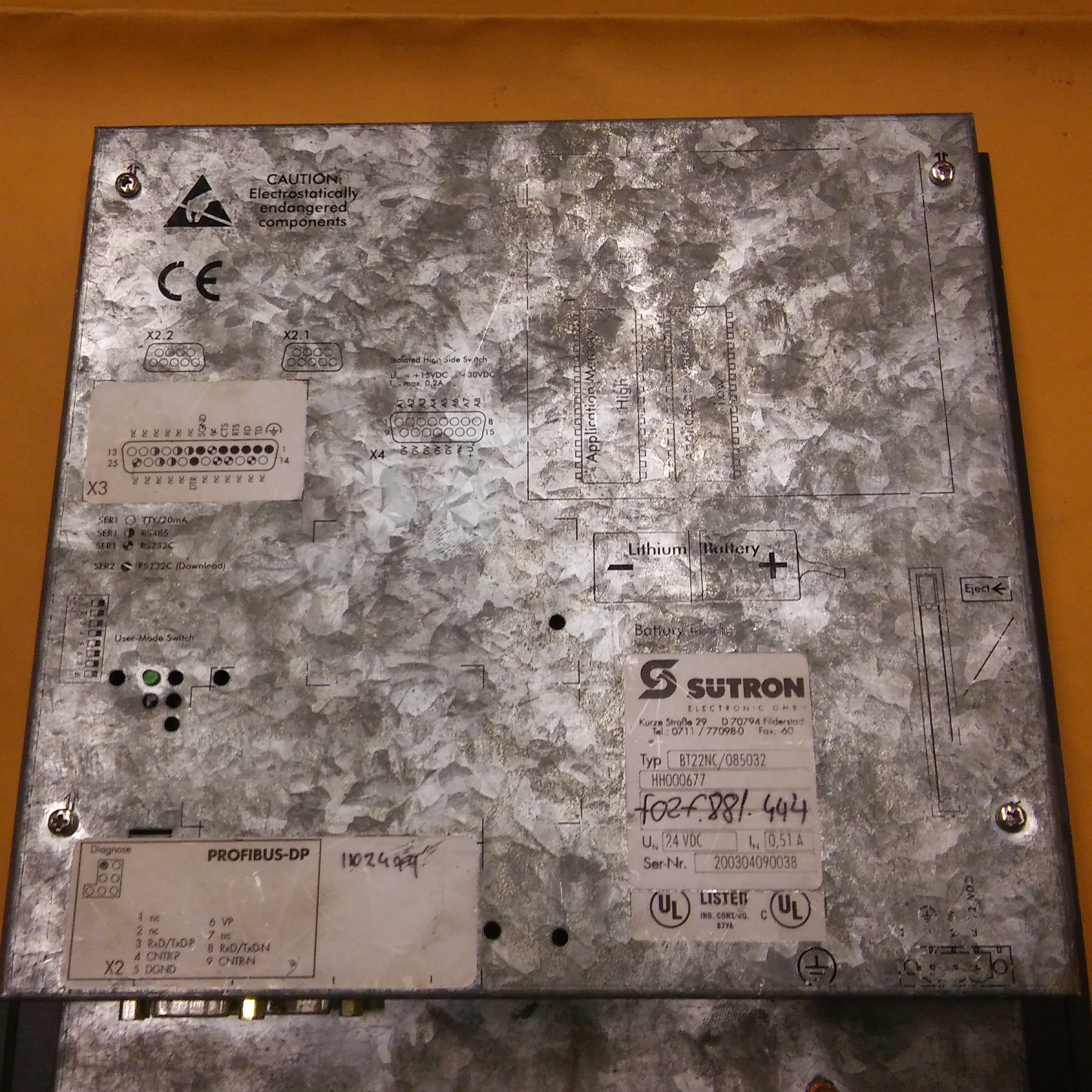 SÜTRON BT22NC BT 22 NC  085032 BT 22 OPARATÖR PANEL