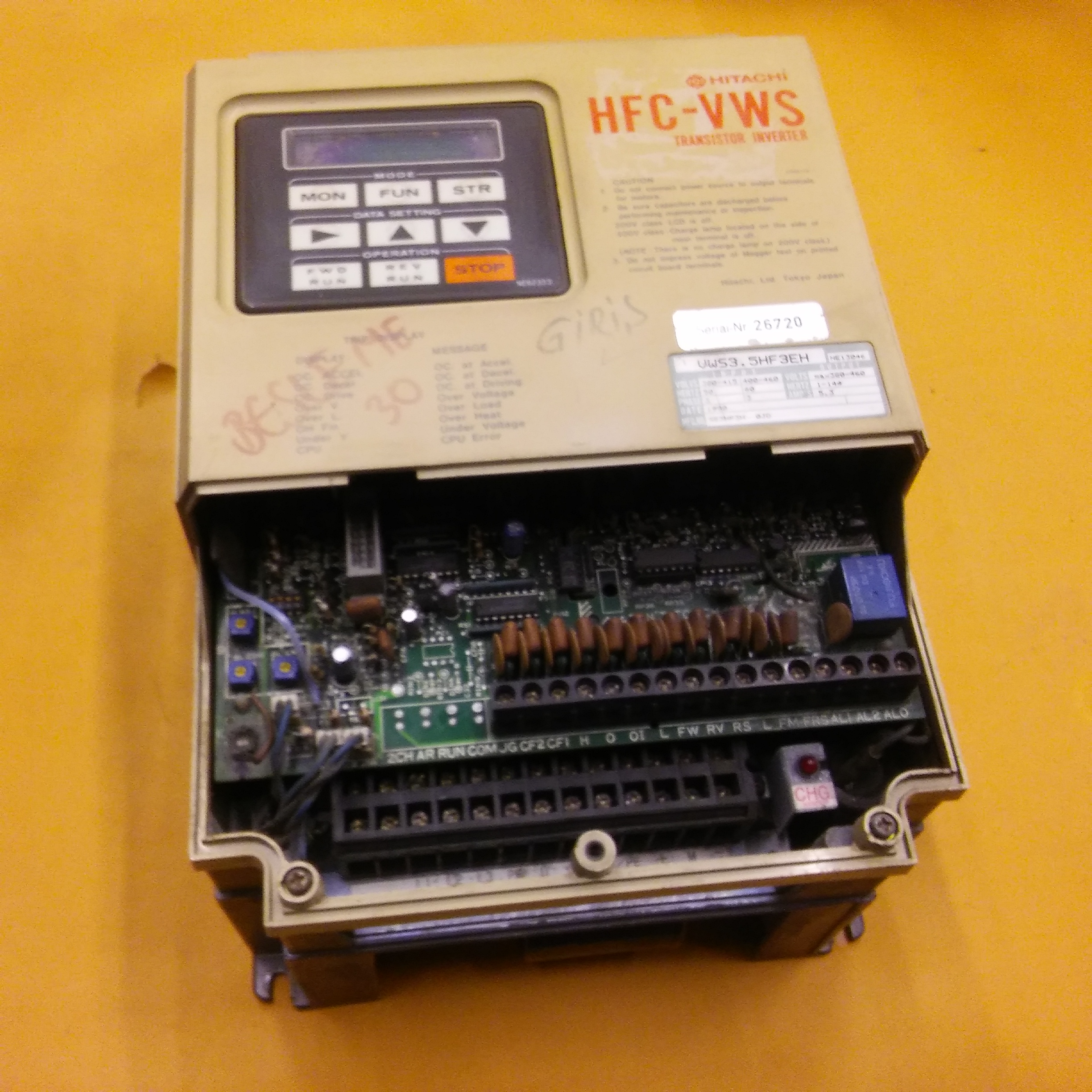 HITACHI VWS3.5HF3EH VWS3 5HF3EH HFC-VWS TRANSISTOR INVERTER SÜRÜCÜ