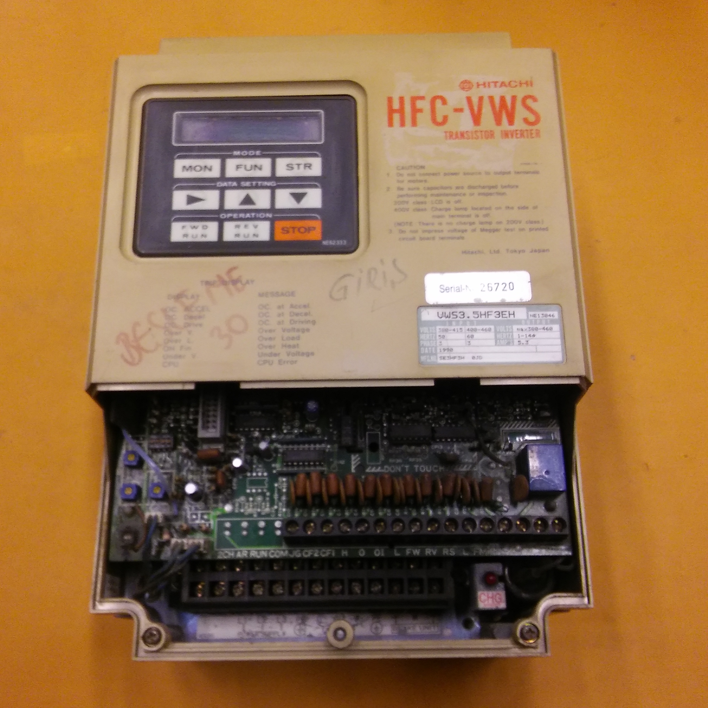 HITACHI VWS3.5HF3EH VWS3 5HF3EH HFC-VWS TRANSISTOR INVERTER SÜRÜCÜ