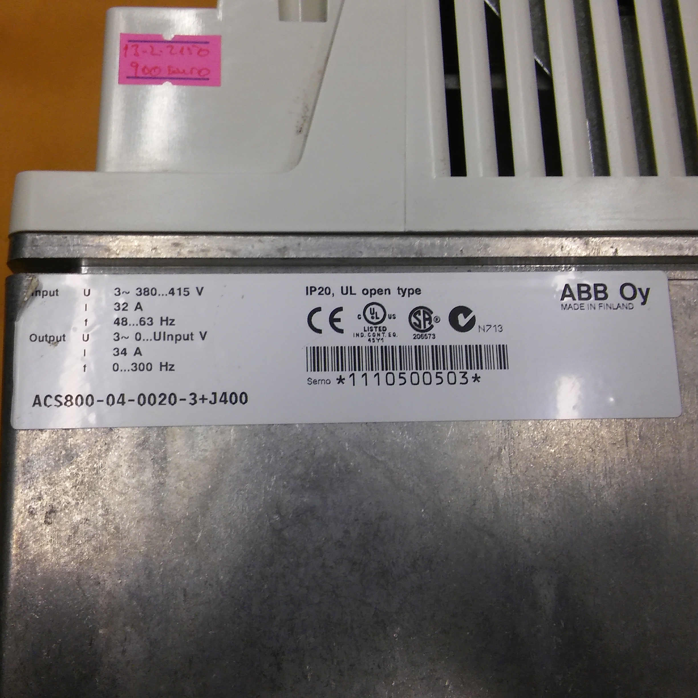 ABB ACS800-04-0020-3 J400 SÜRÜCÜ ACS800 15KW ACS800-04-0020-3 ACS800