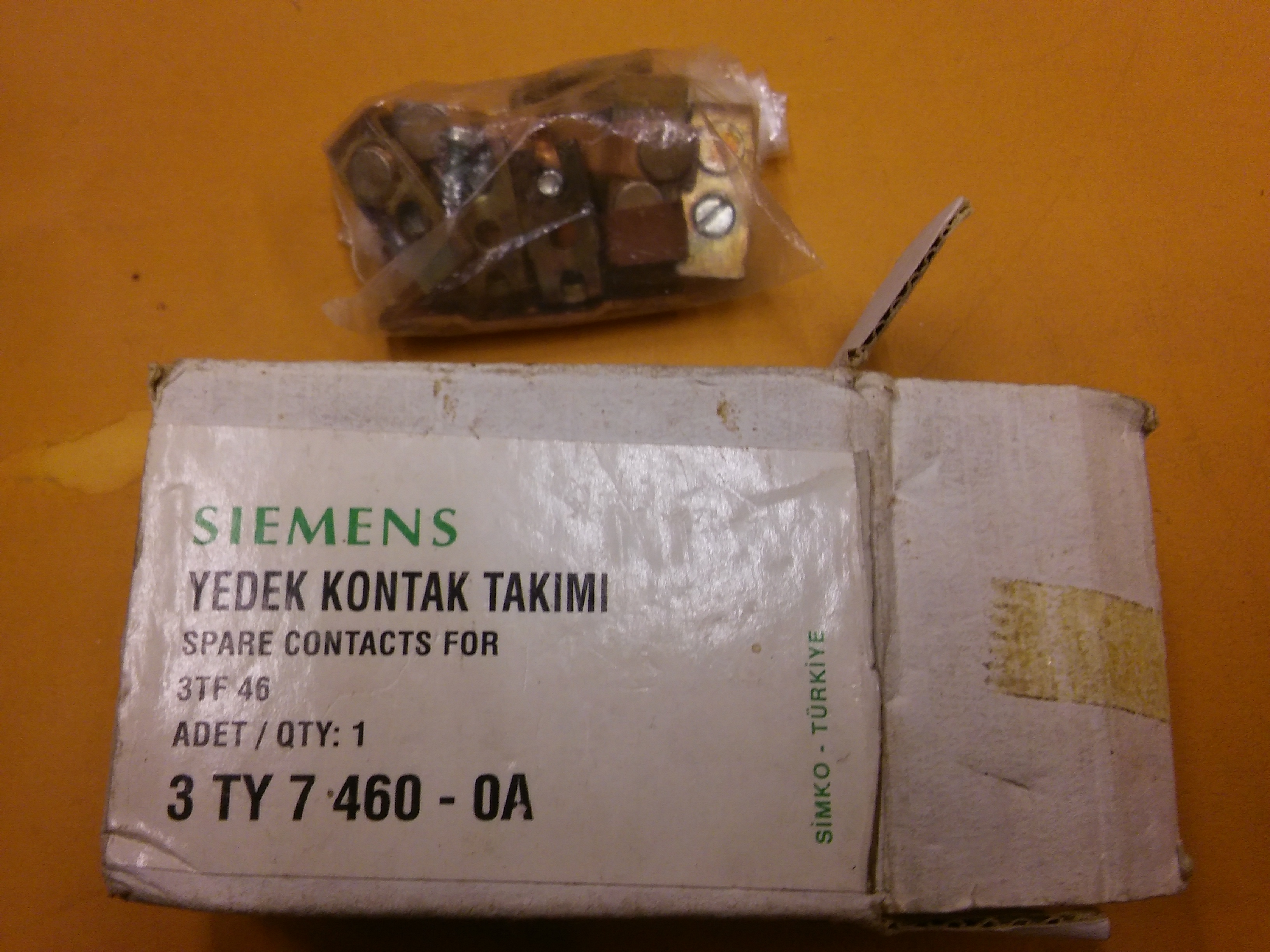 SIEMENS 3TY7460-0A 3TF46 YEDEK KONTAK TAKIMI