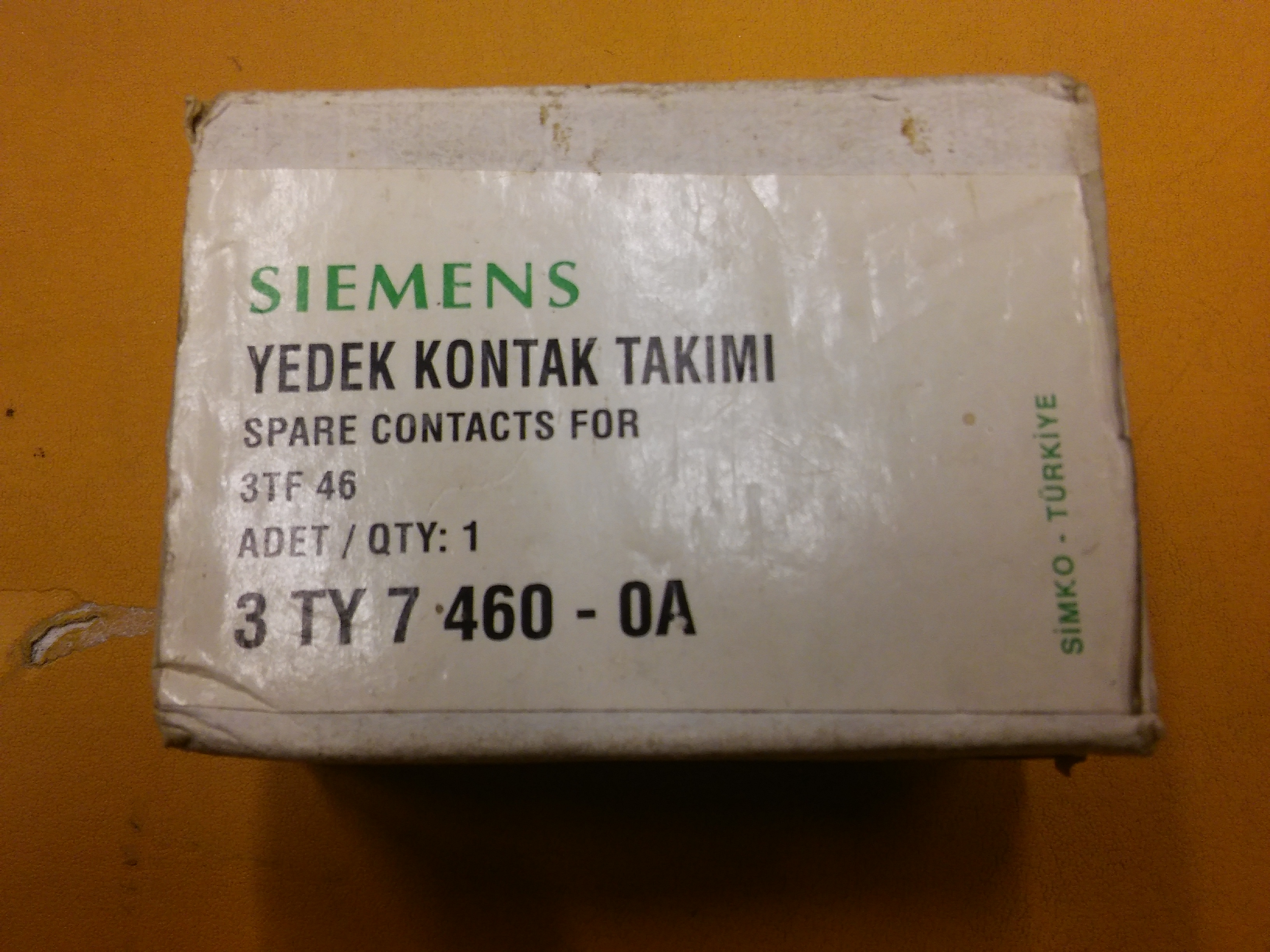 SIEMENS 3TY7460-0A 3TF46 YEDEK KONTAK TAKIMI