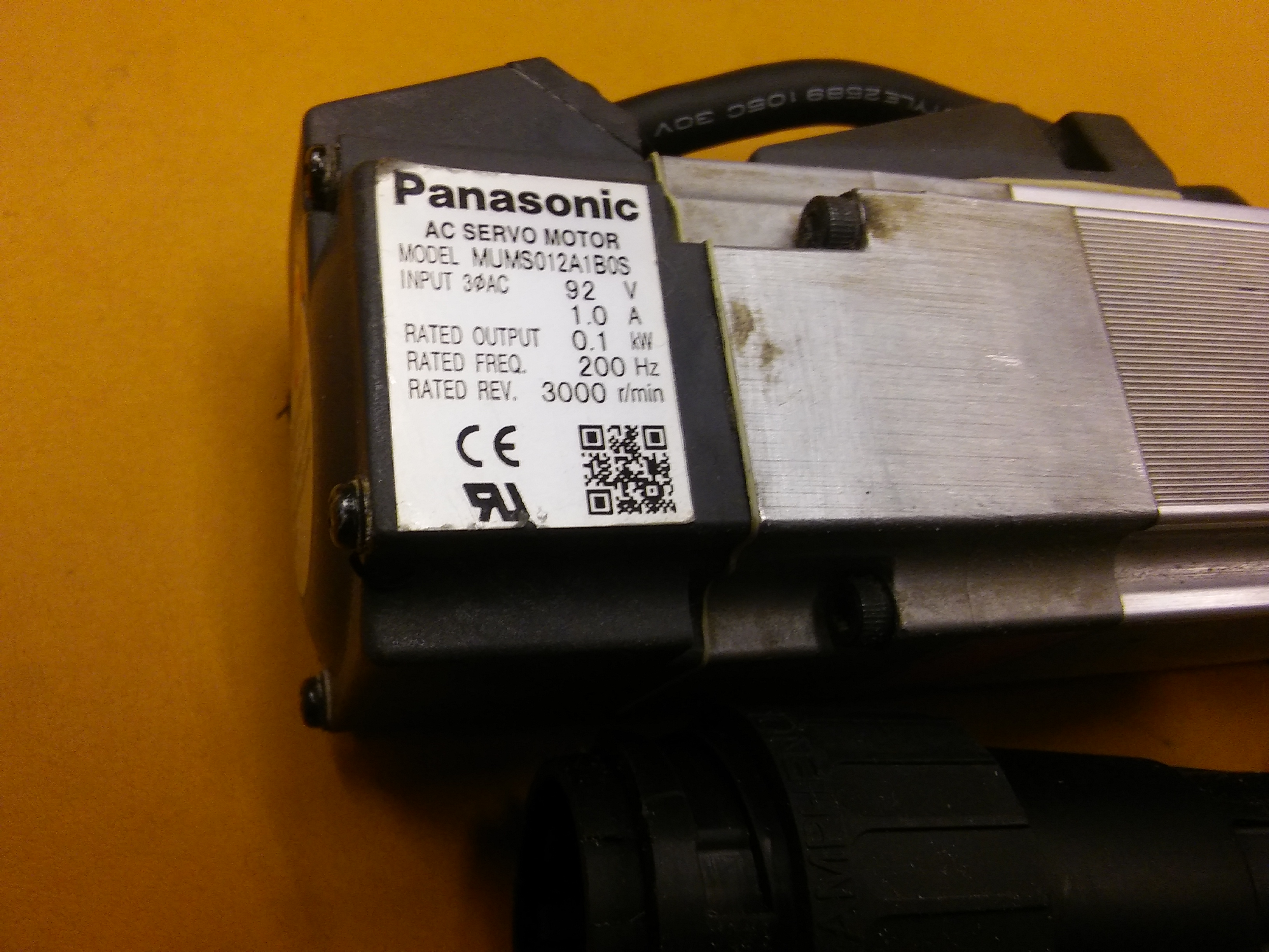 PANASONİC MUMS012A1B0S MUMS 0,1KW 3000R FRENLİ AC SERVO MOTOR
