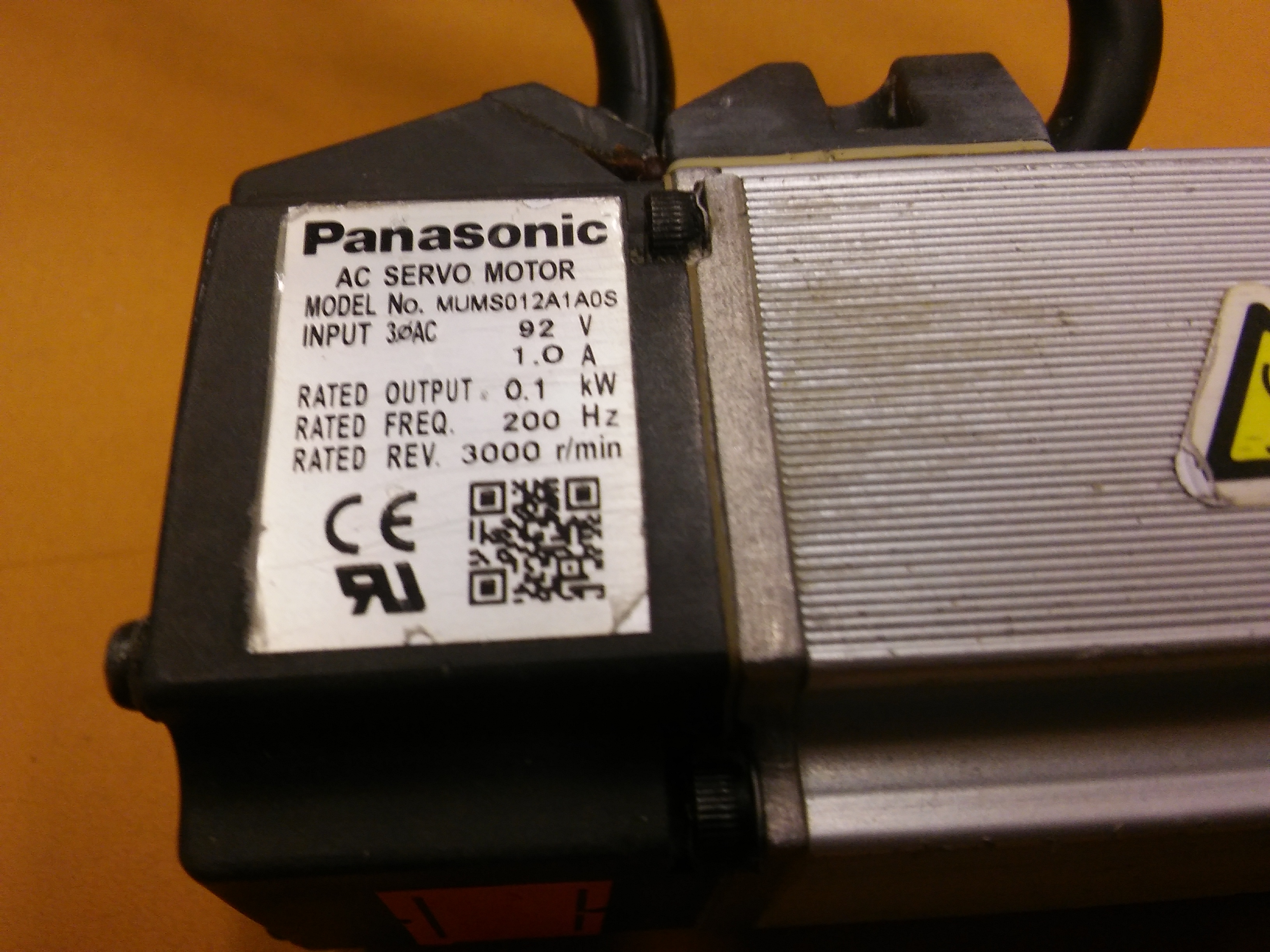 PANASONİC MUMS012A1A0S 0,1KW 3000R AC SERVO MOTOR