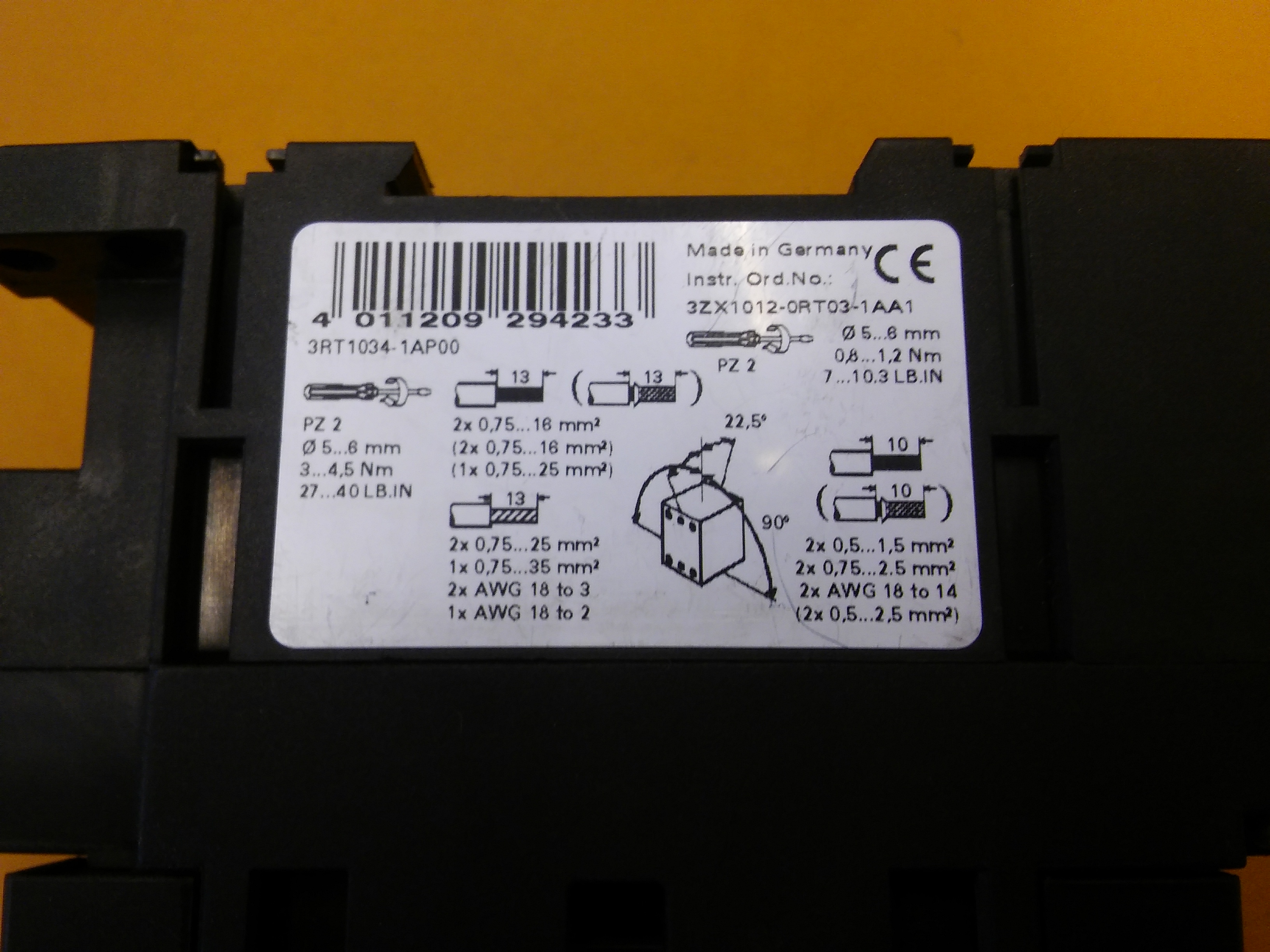 SIEMENS 3RT1034-1AP00 15KW 230VAC 50A KONTAKTÖR 3RH1921-1FA22 YARDIMCI KONTAK