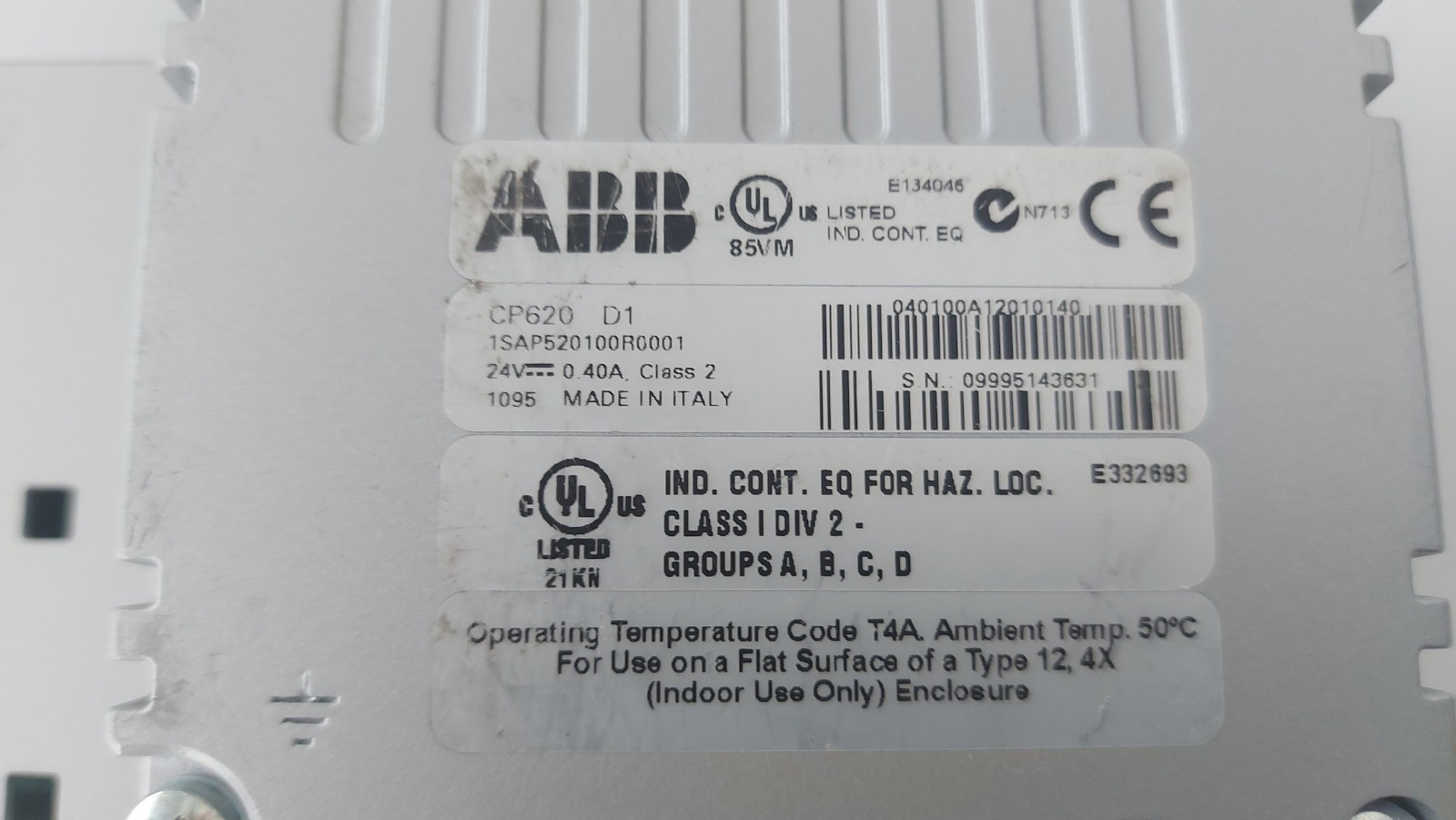 ABB 1SAP520100R0001 CP620 D1 CP620-D1 CP 620 OPERATÖR PANEL