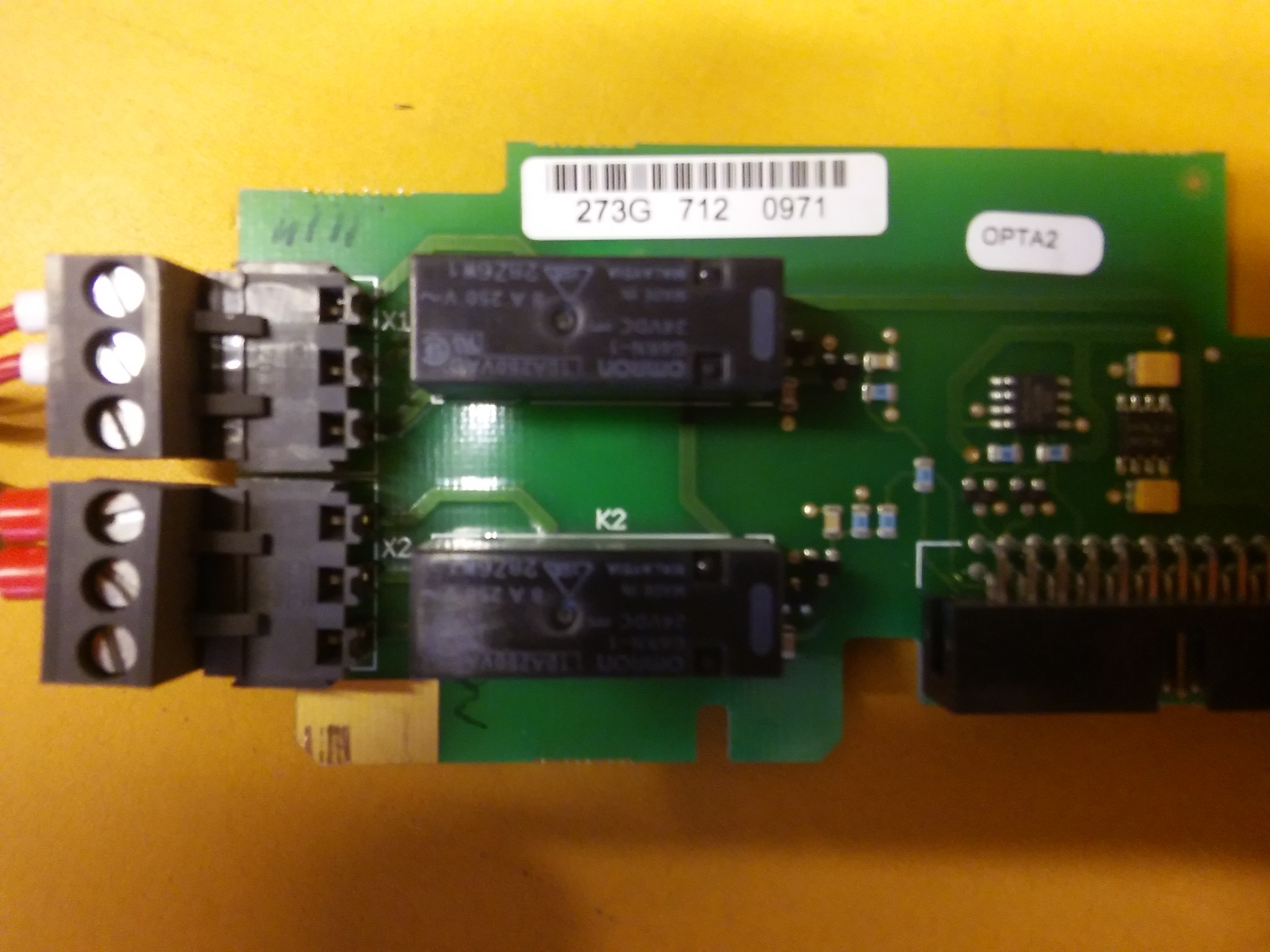 VACON CM221199 PC00273 F OPTA2 KONTROL KARTI STANDART GİRİŞ ÇIKIŞ KARTI