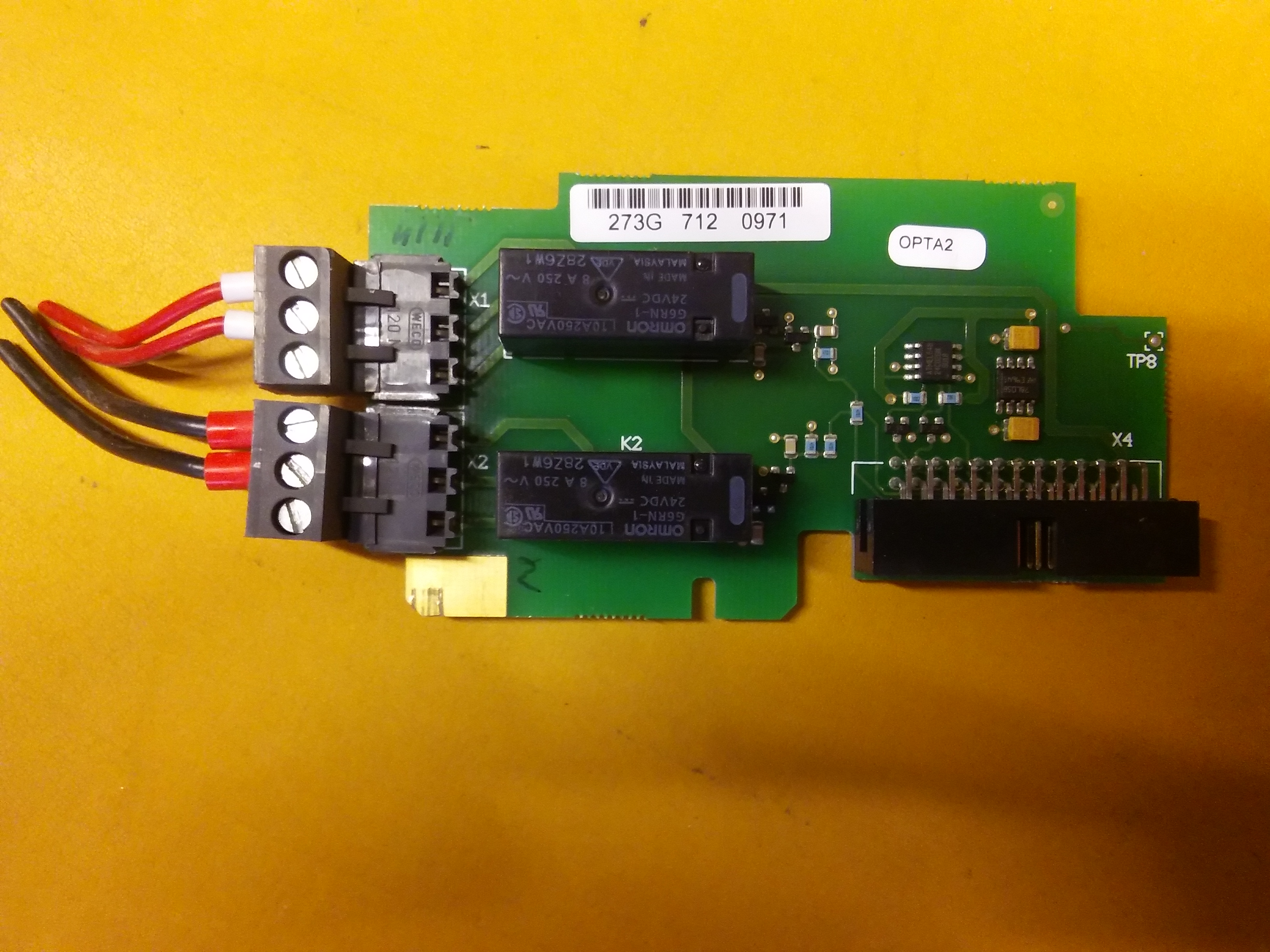 VACON CM221199 PC00273 F OPTA2 KONTROL KARTI STANDART GİRİŞ ÇIKIŞ KARTI