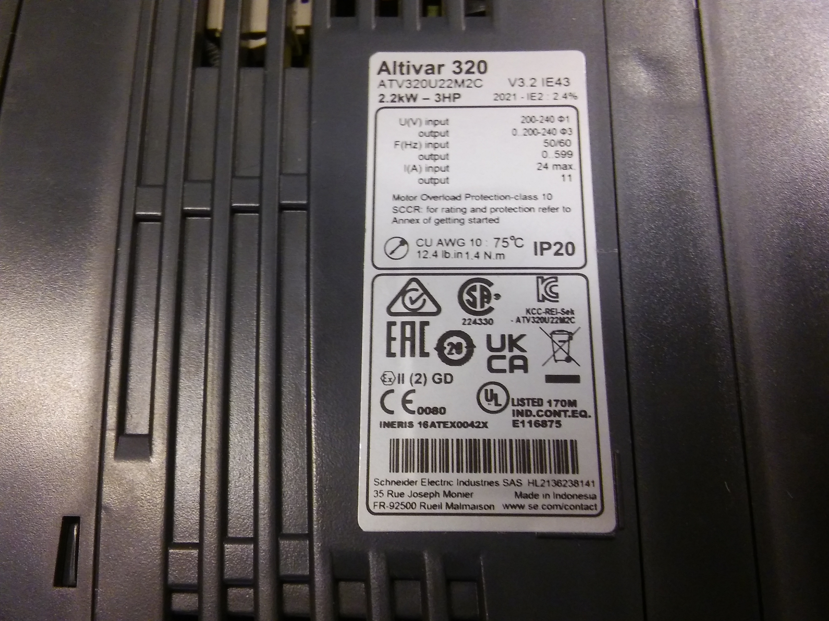 ATV320U22M2C SCHNEİDER