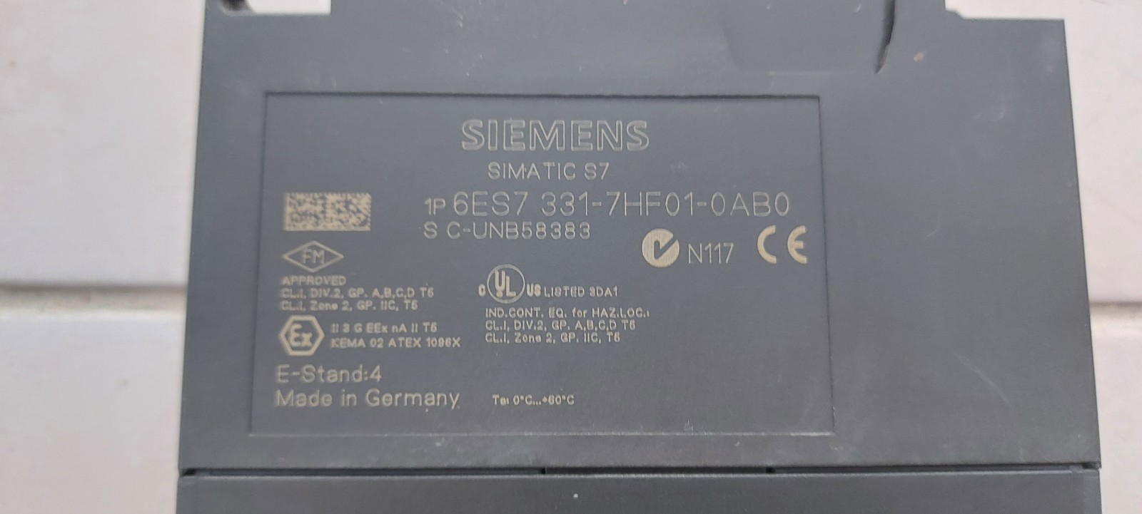 SİEMENS 6ES7 331-7HF01-0AB0 6ES7331-7HF01-0AB0 S7 300 PLC MODUL