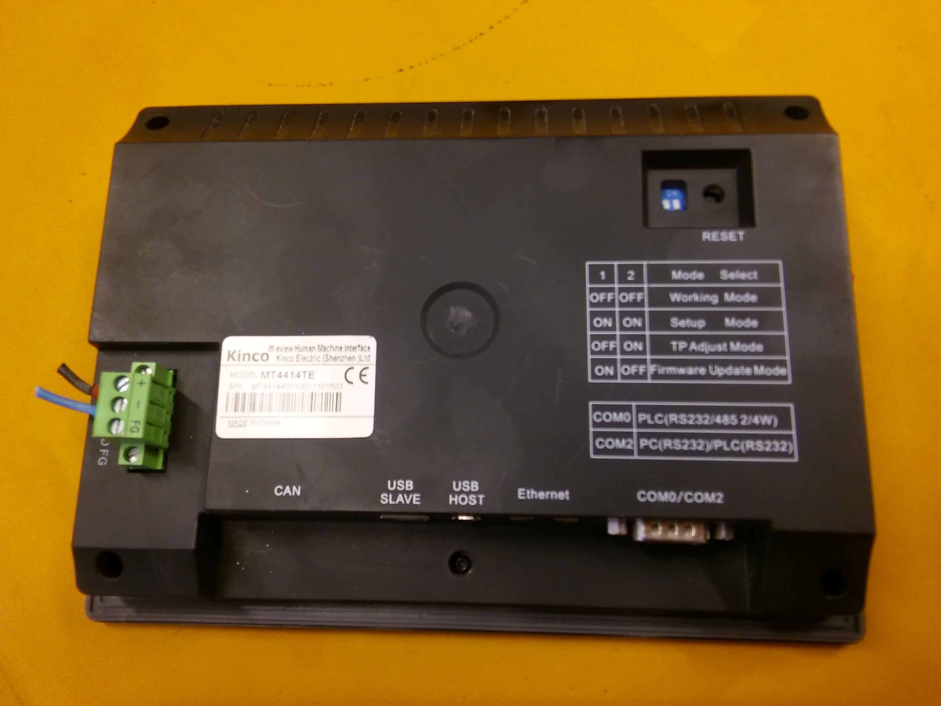 KİNCO MT4414TE USB HOST USB SLAVE COM0-COM2 ETERNETLİ 7İNC RENKLİ DOKUNMATİK PANEL