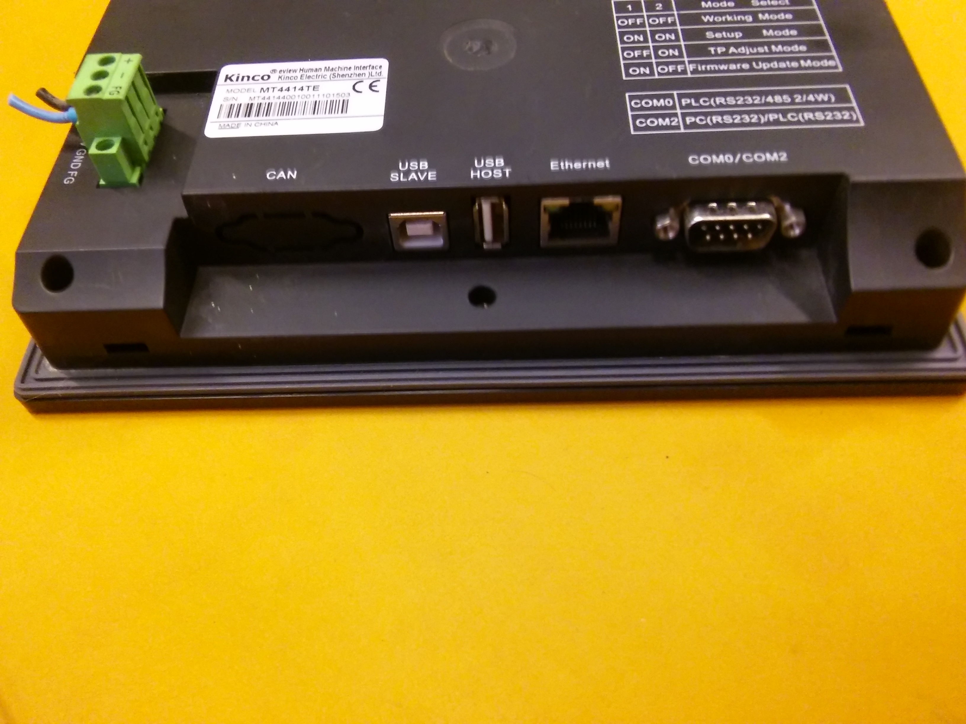 KİNCO MT4414TE USB HOST USB SLAVE COM0-COM2 ETERNETLİ 7İNC RENKLİ DOKUNMATİK PANEL