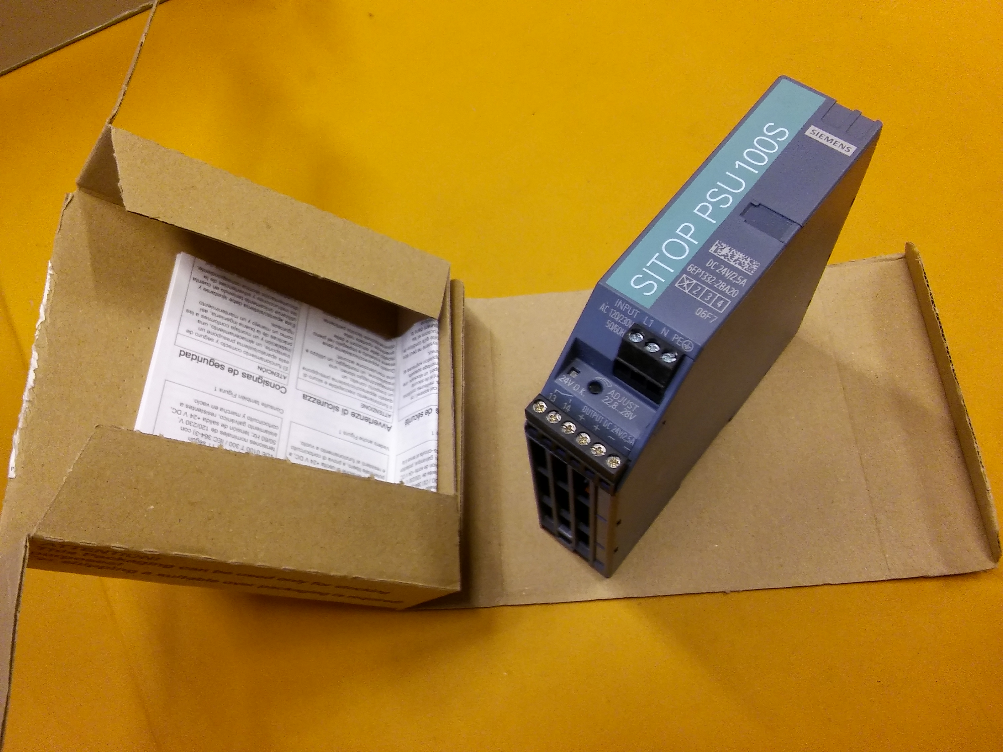 SIEMENS 6EP1332-2BA20 SITOP PSU 100S POWER SUPPLY 24VDC 2,5A SIFIR KUTULU