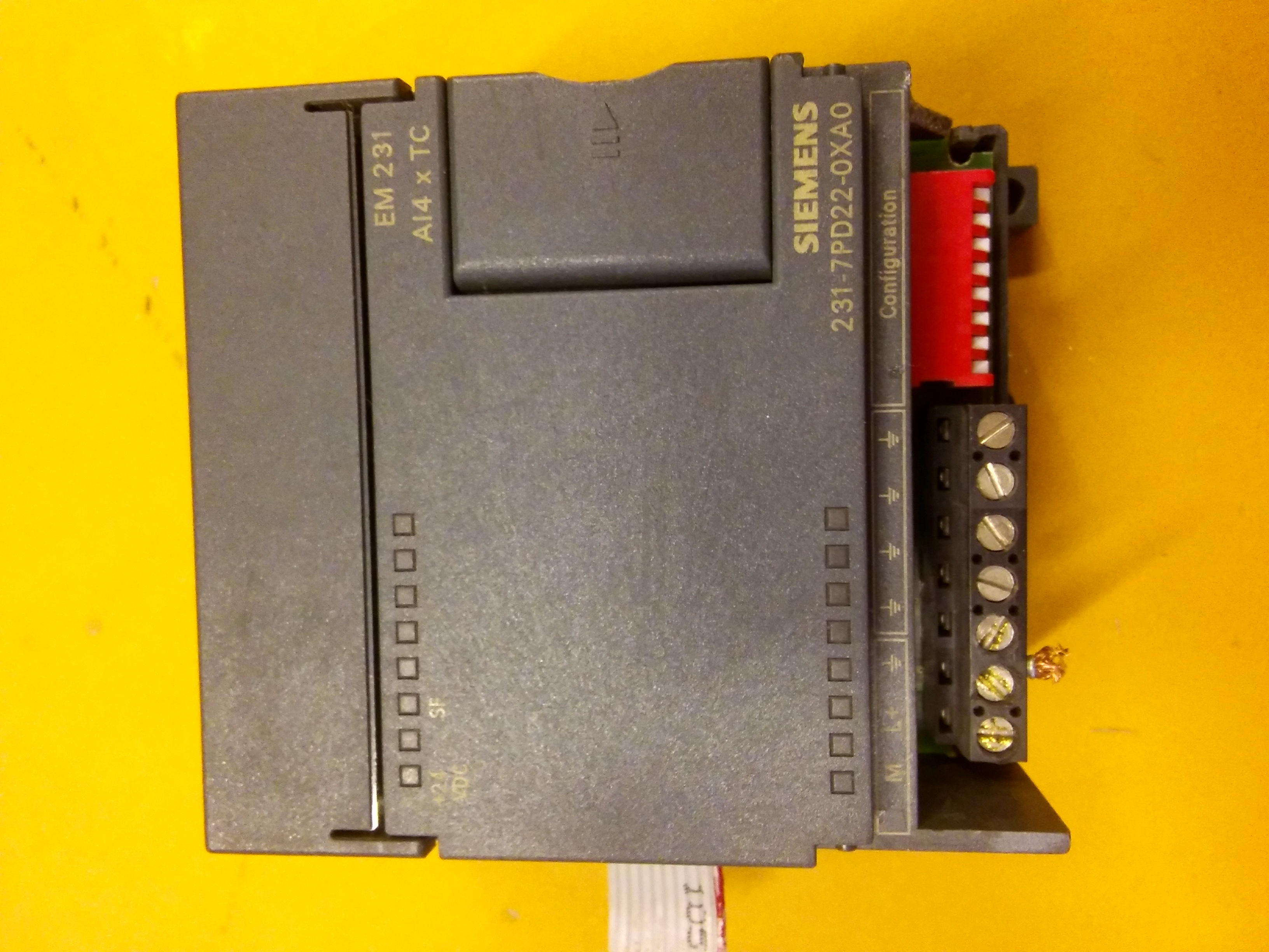 SIEMENS 6ES7 231-7PD22-0XA0 EM231 AI4 X TC PLC EK MODÜL