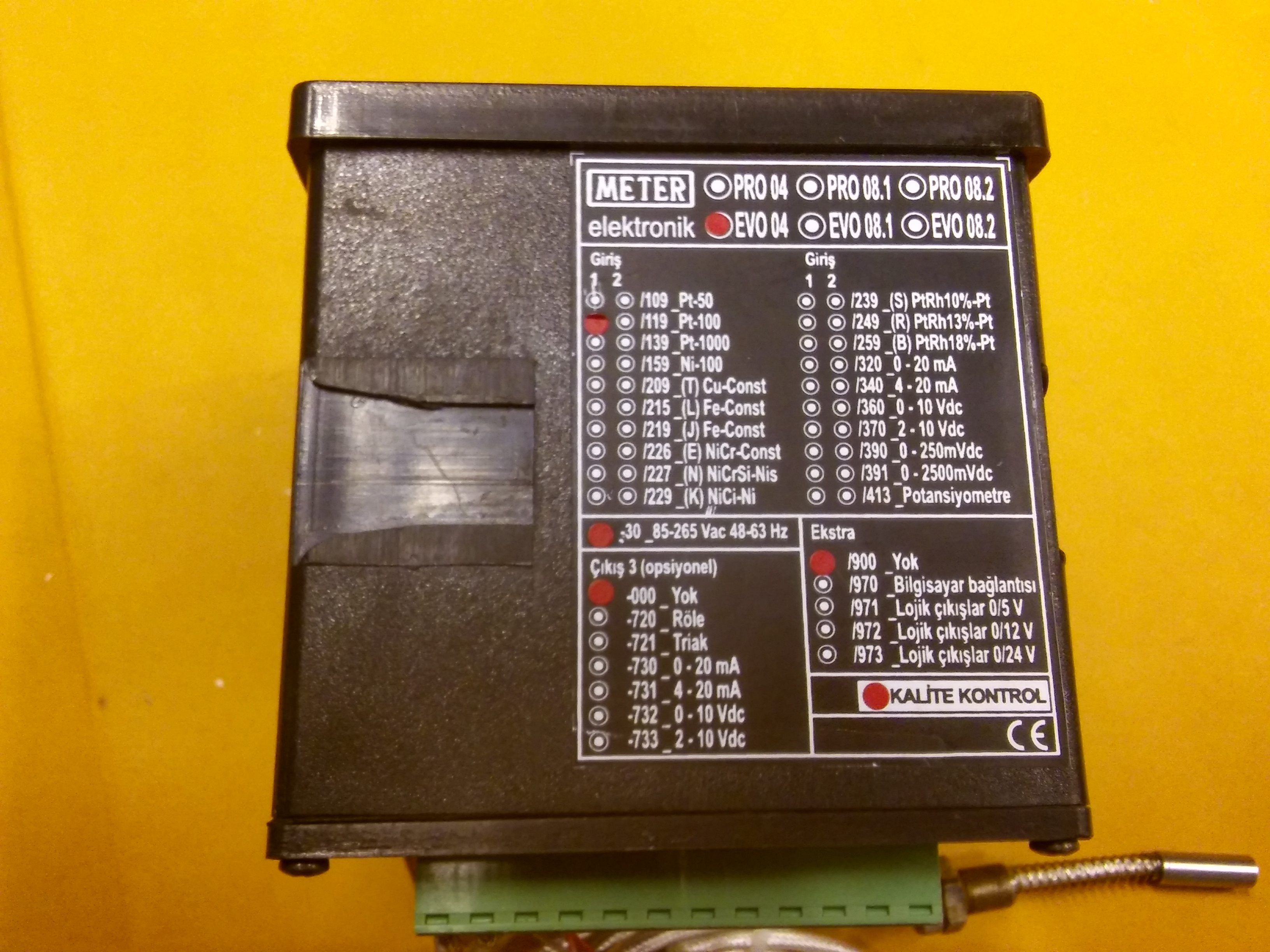 METER EVO 04 EVO04 ELEKTRONİK PROSES KONTROL CİHAZI