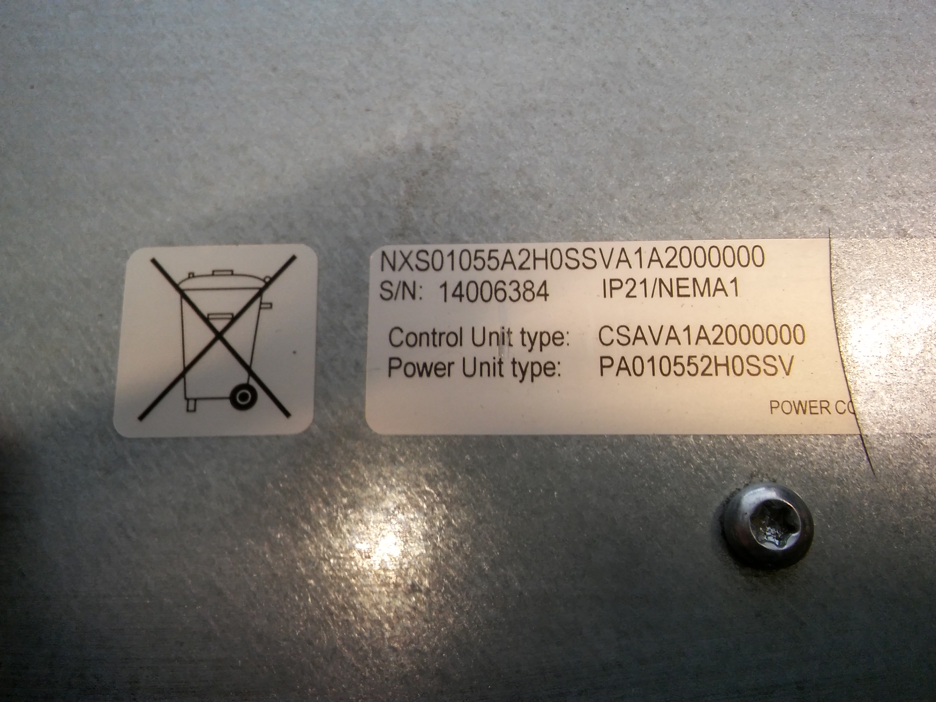 VACON NXS01055A2H0SSVA1A2 NXS01055A NXS 45 55KW SÜRÜCÜ