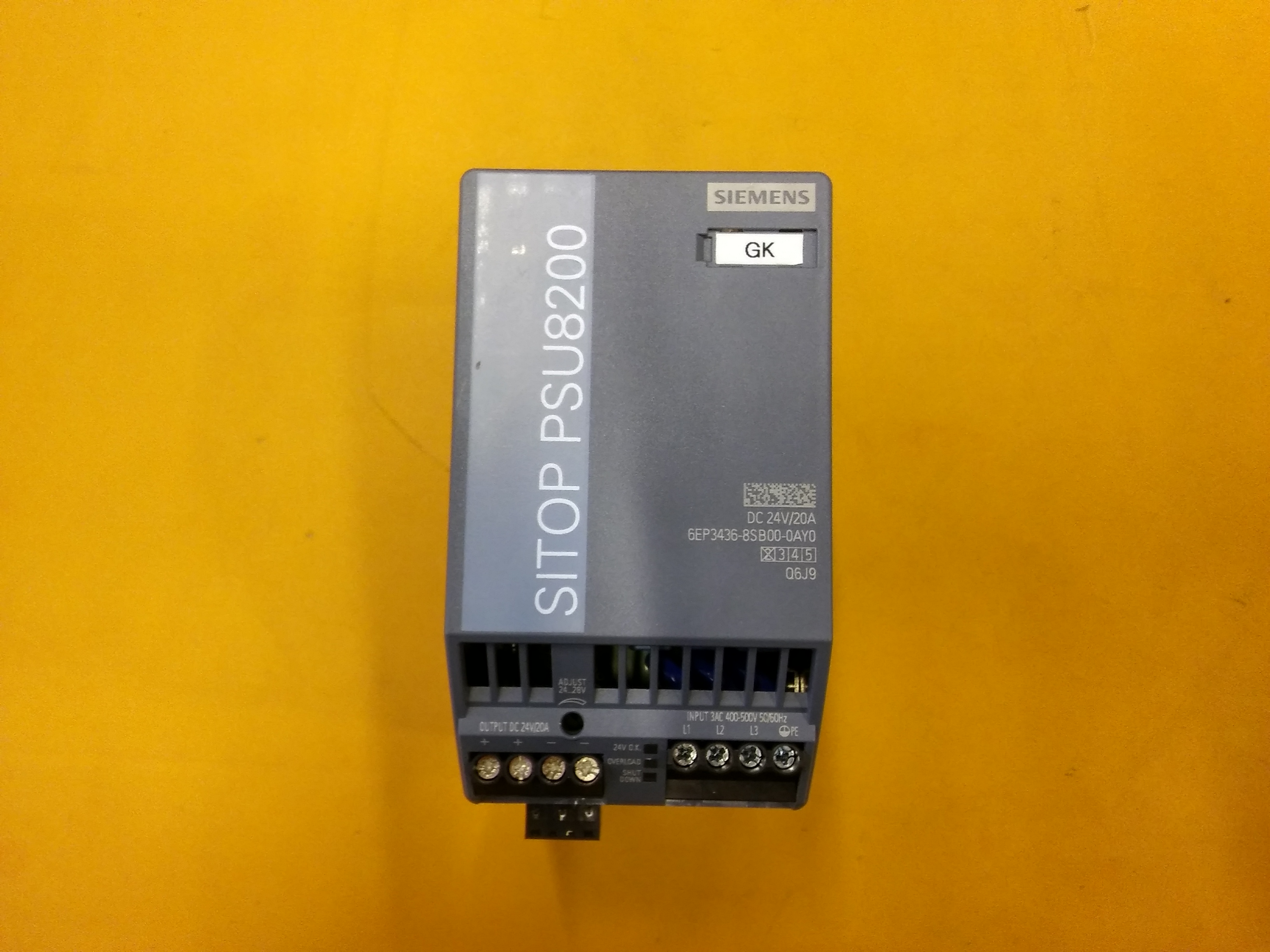 SIEMENS 6EP3436-8SB00-0AY0 STOP MODULAR PSU8200 3FAZ GİRİŞLİ 500V 24VDC 20A GÜÇ KAYNAĞI