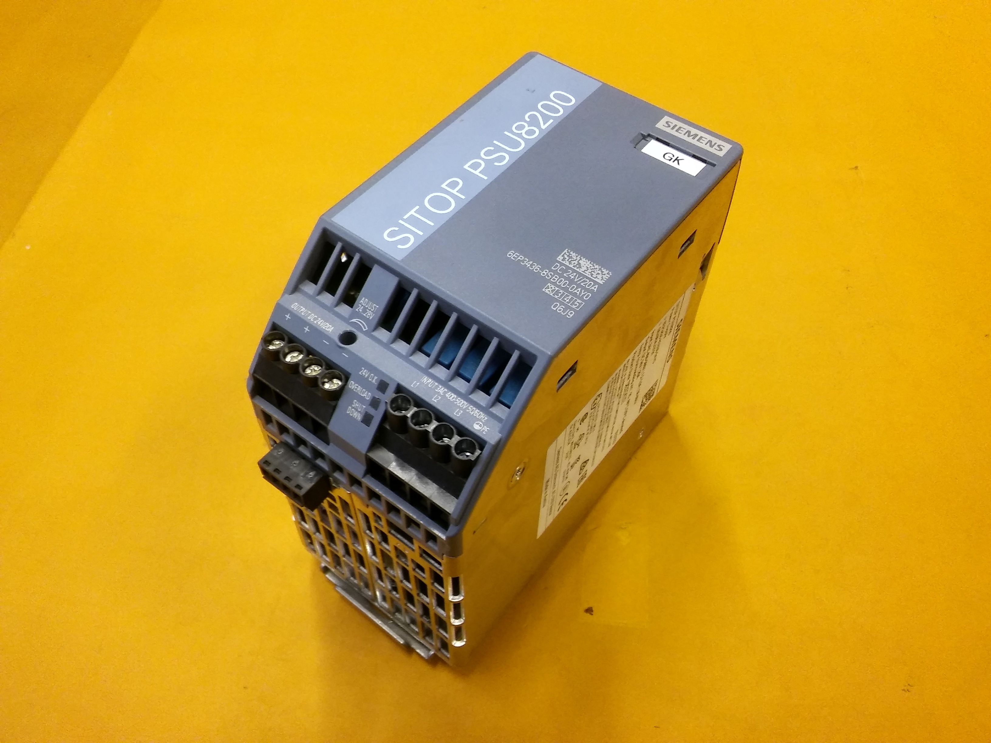 SIEMENS 6EP3436-8SB00-0AY0 STOP MODULAR PSU8200 3FAZ GİRİŞLİ 500V 24VDC 20A GÜÇ KAYNAĞI