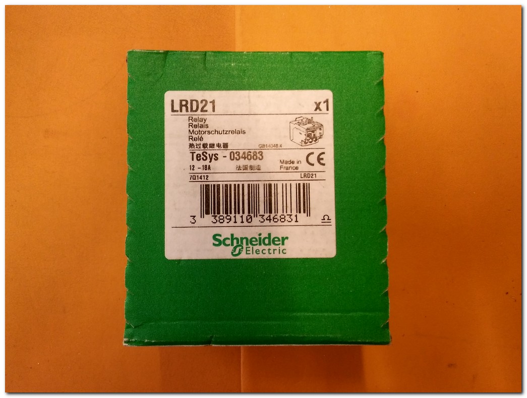 SCHNEİDER LRD21 LRD-21 SIFIR KUTULU 12-18A TERMİK RÖLE